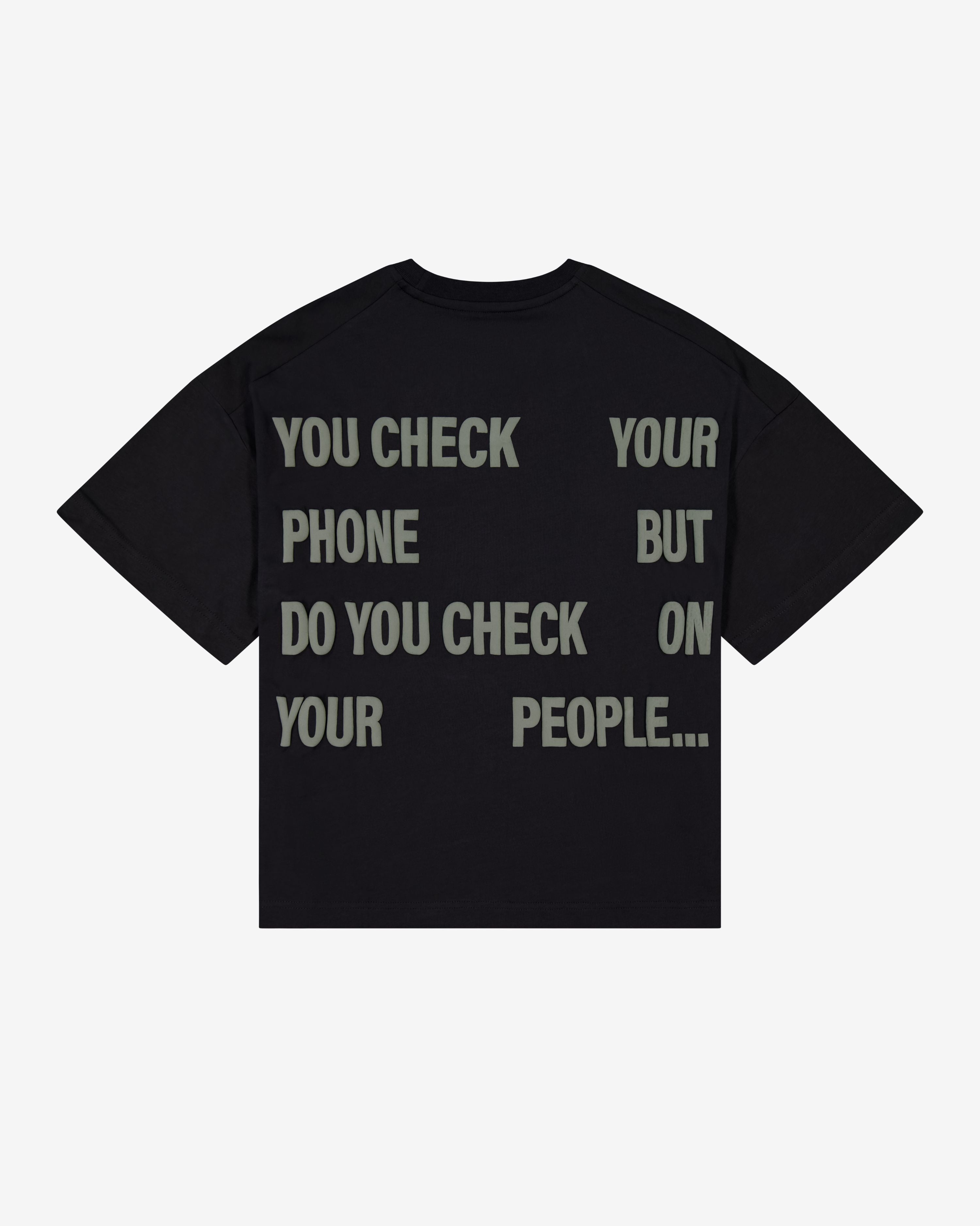 TMS Check On Your People Tee | Black