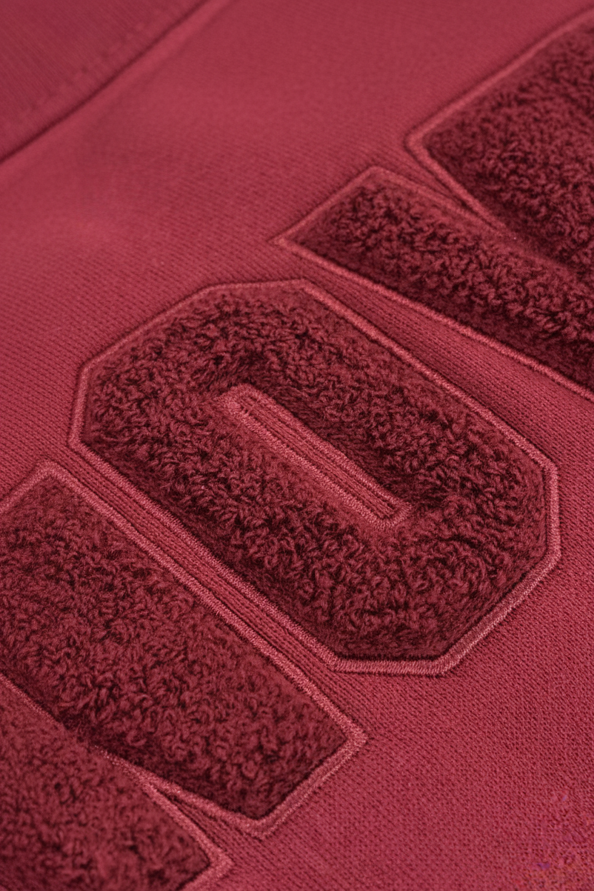 Chenille Hoodie | Burgundy