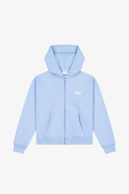 WARM UP ZIP UP HOODIE | Blue