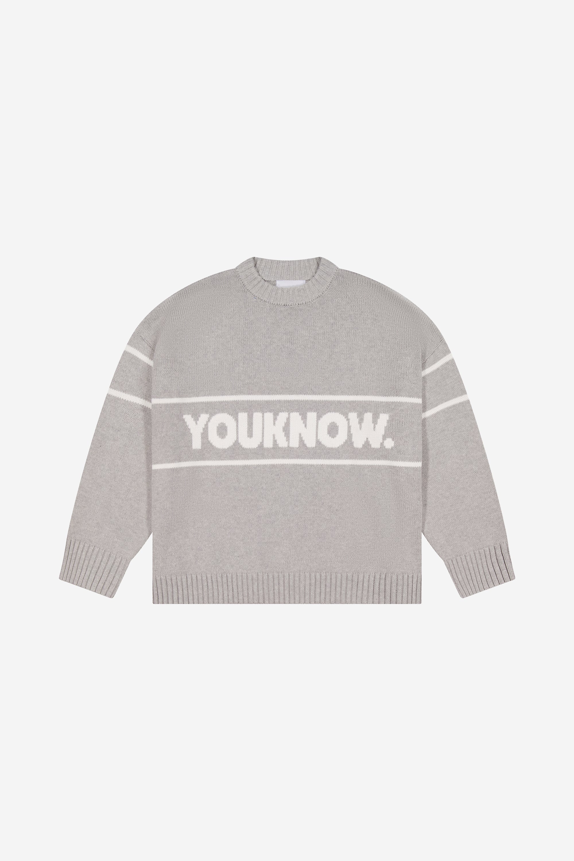 COTTON KNIT CREW | Grey