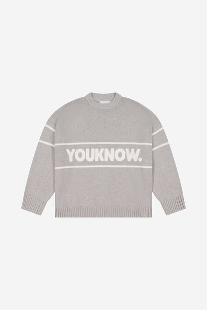 COTTON KNIT CREW | Grey