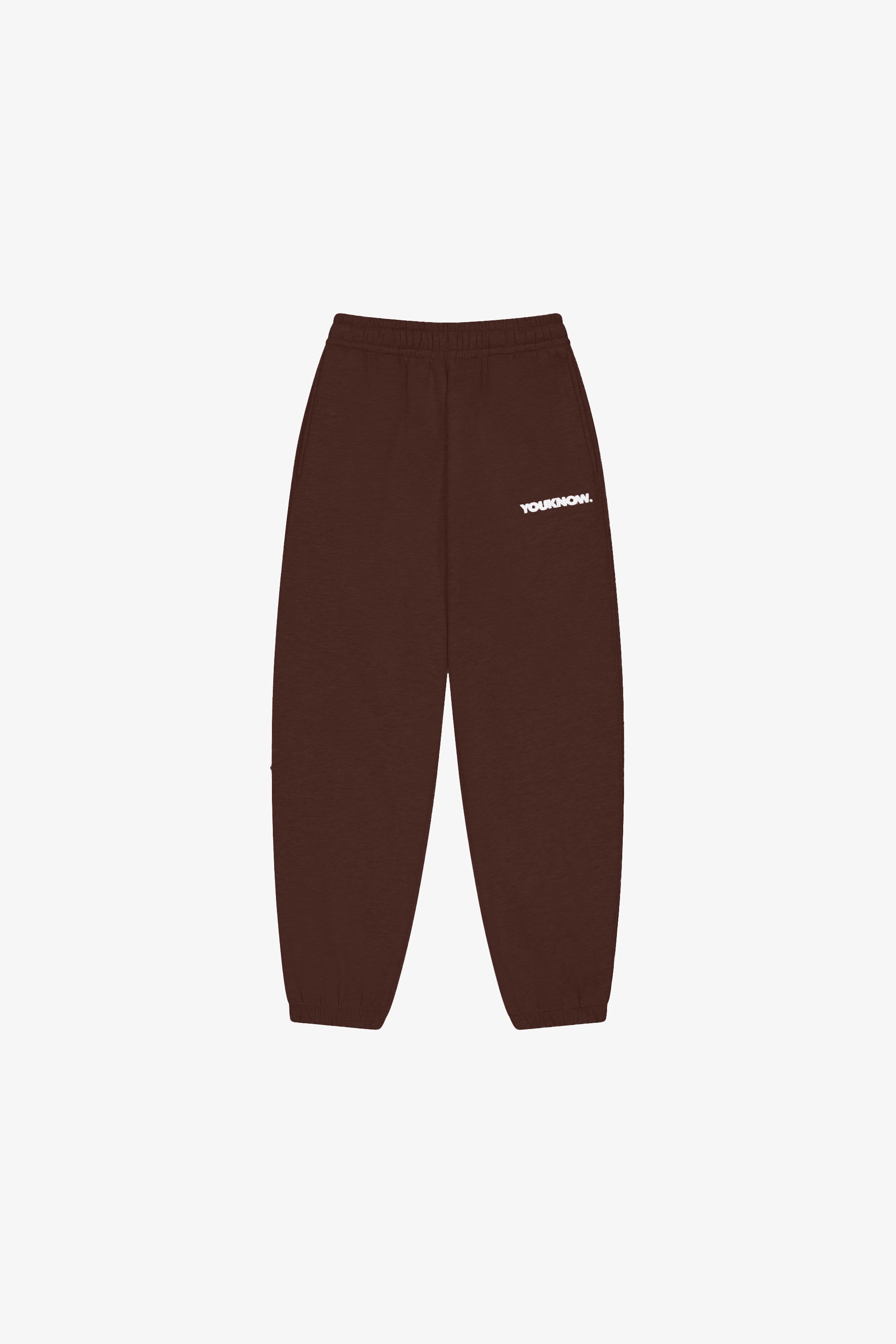 BLOCK CUFFED SWEATPANTS | Brown