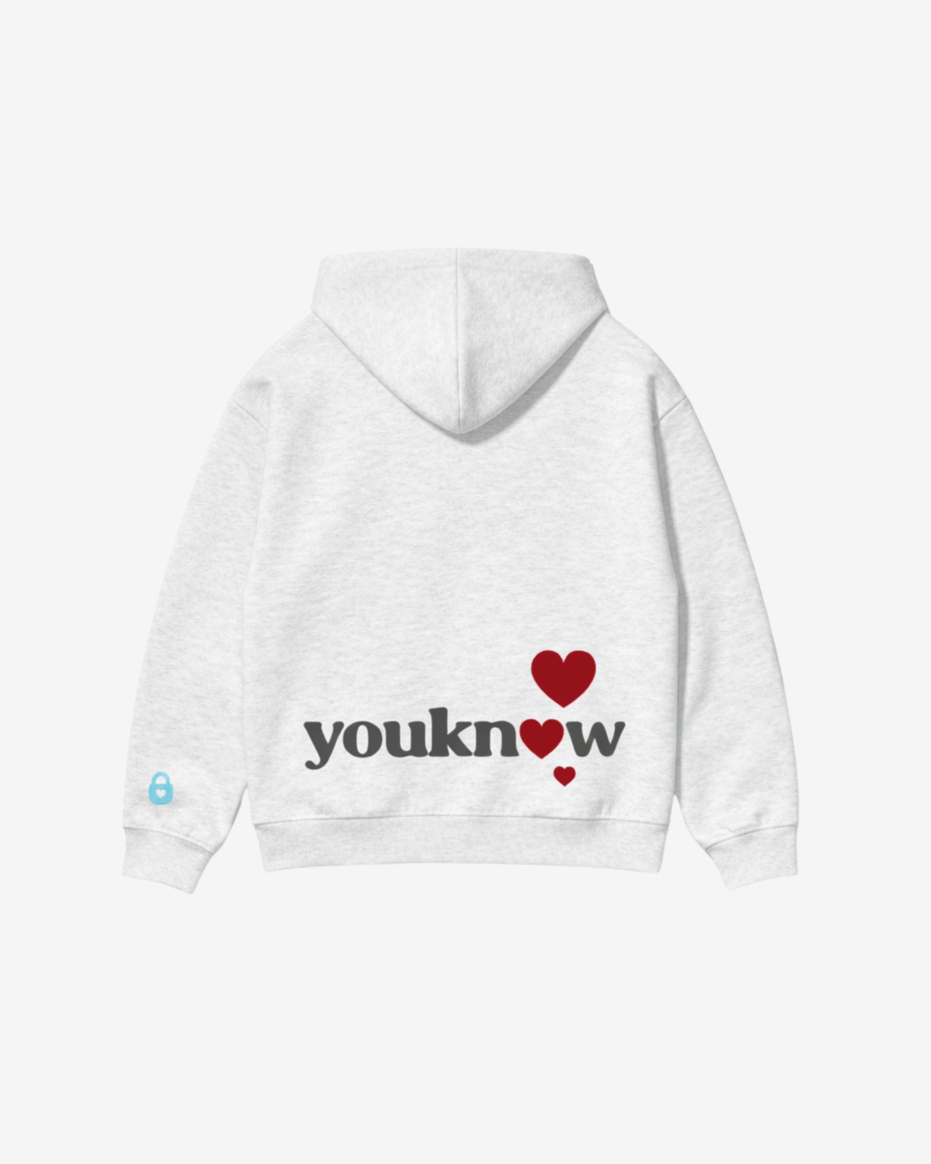 Ride or Die Oversized Hoodie | White Marle