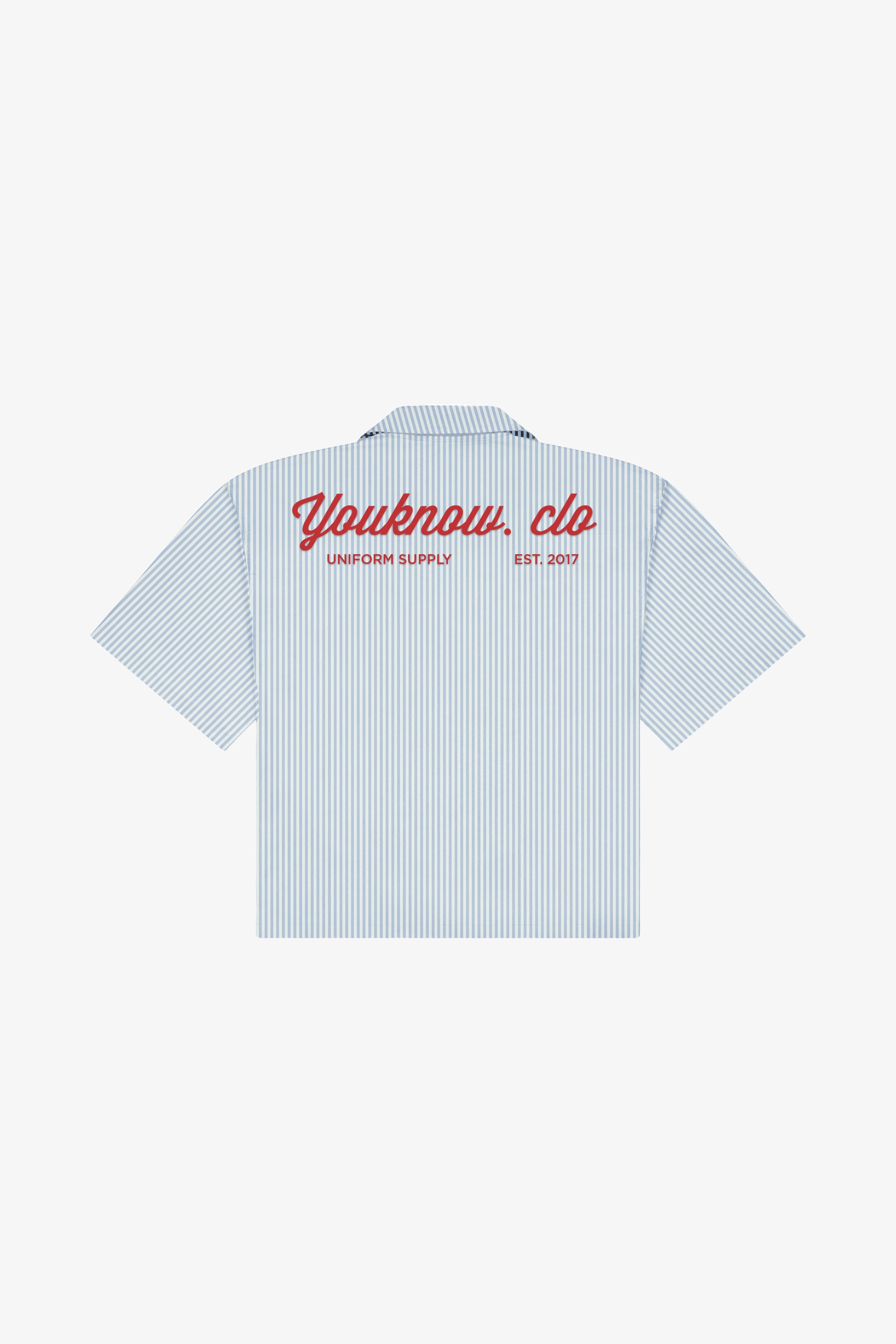 FORMAL COLLARED SHIRT | Blue Stripe