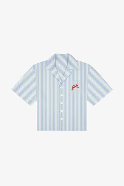 FORMAL COLLARED SHIRT | Blue Stripe