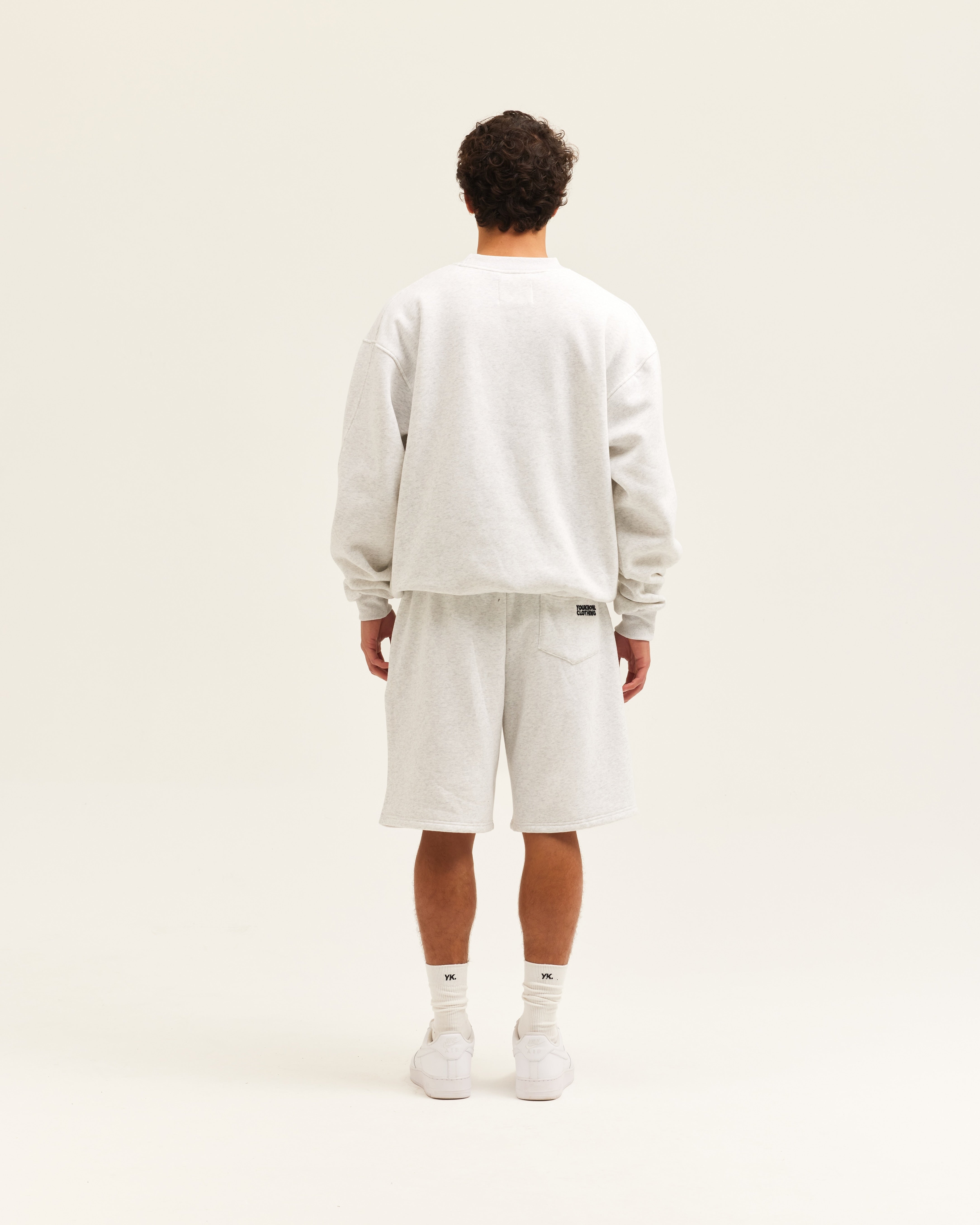 BLOCK SHORTS | White Marle