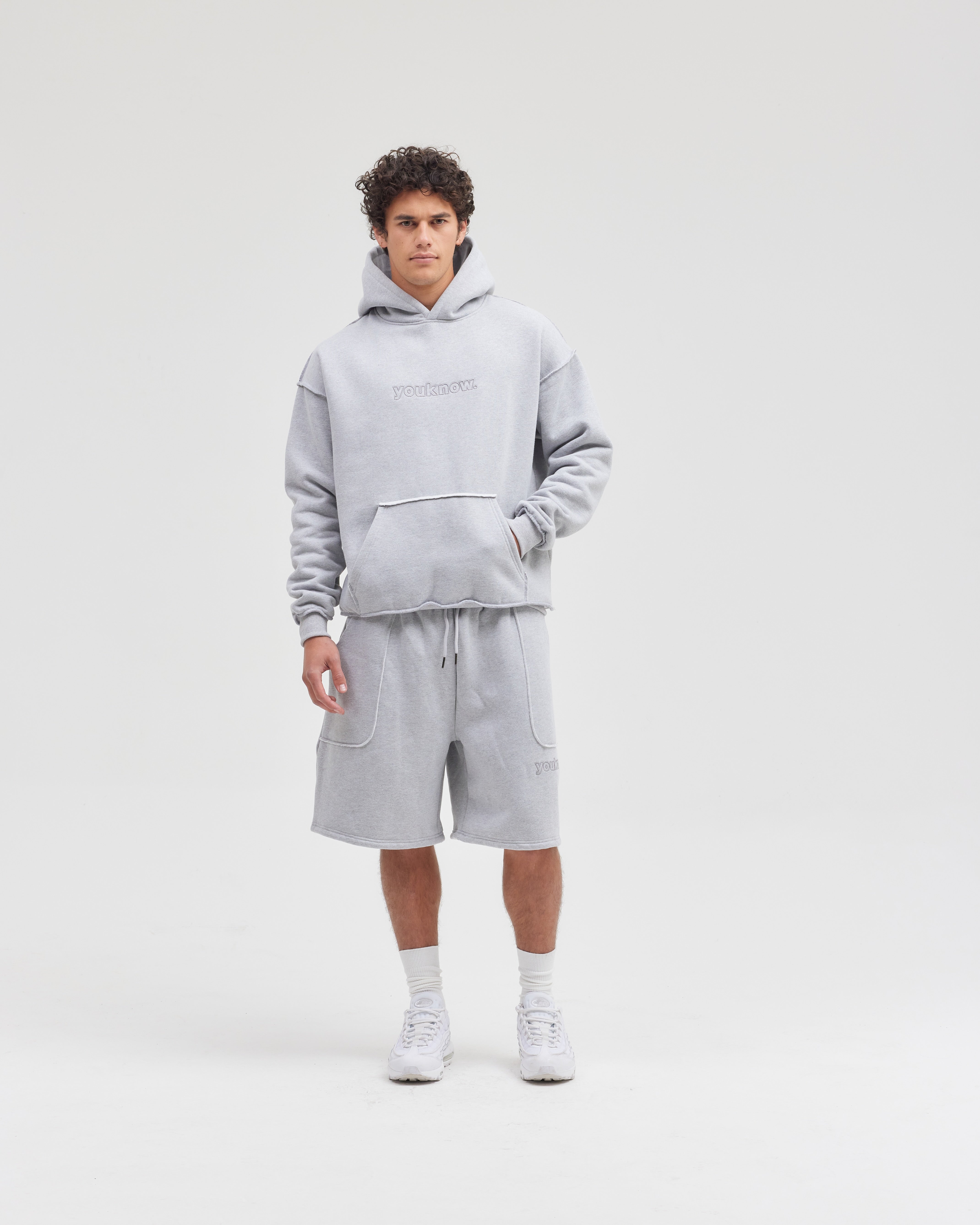 Exposed Seam Hoodie | GREY