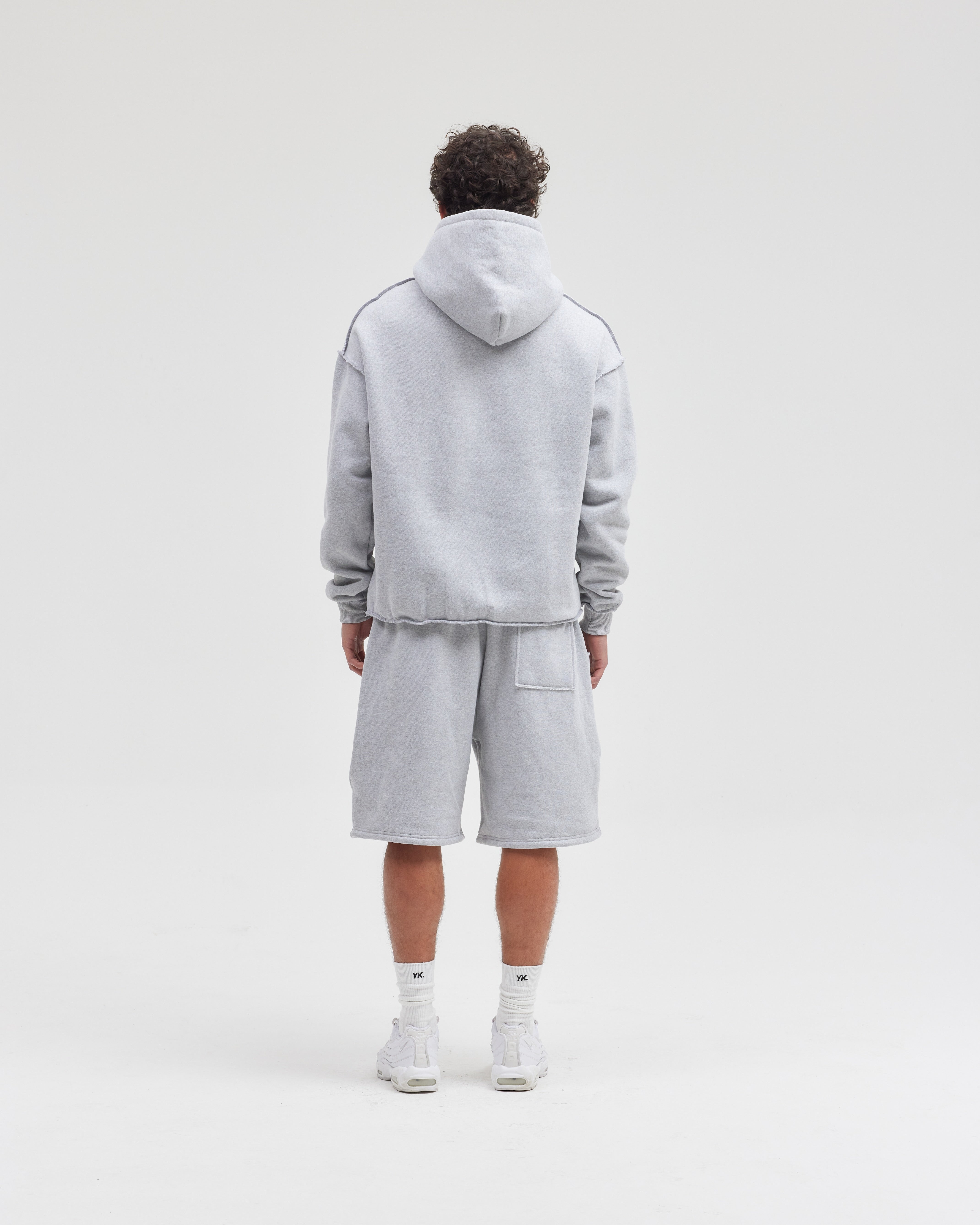 Exposed Seam Hoodie | GREY