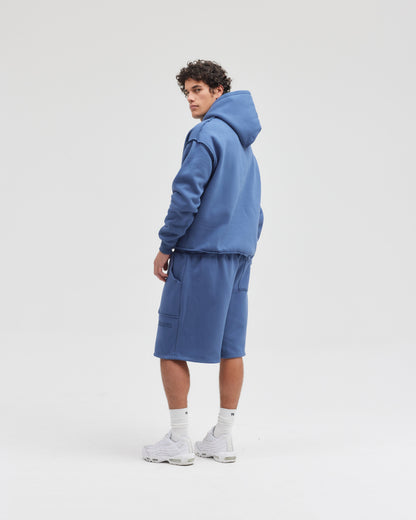 Exposed Seam Hoodie | BLUE