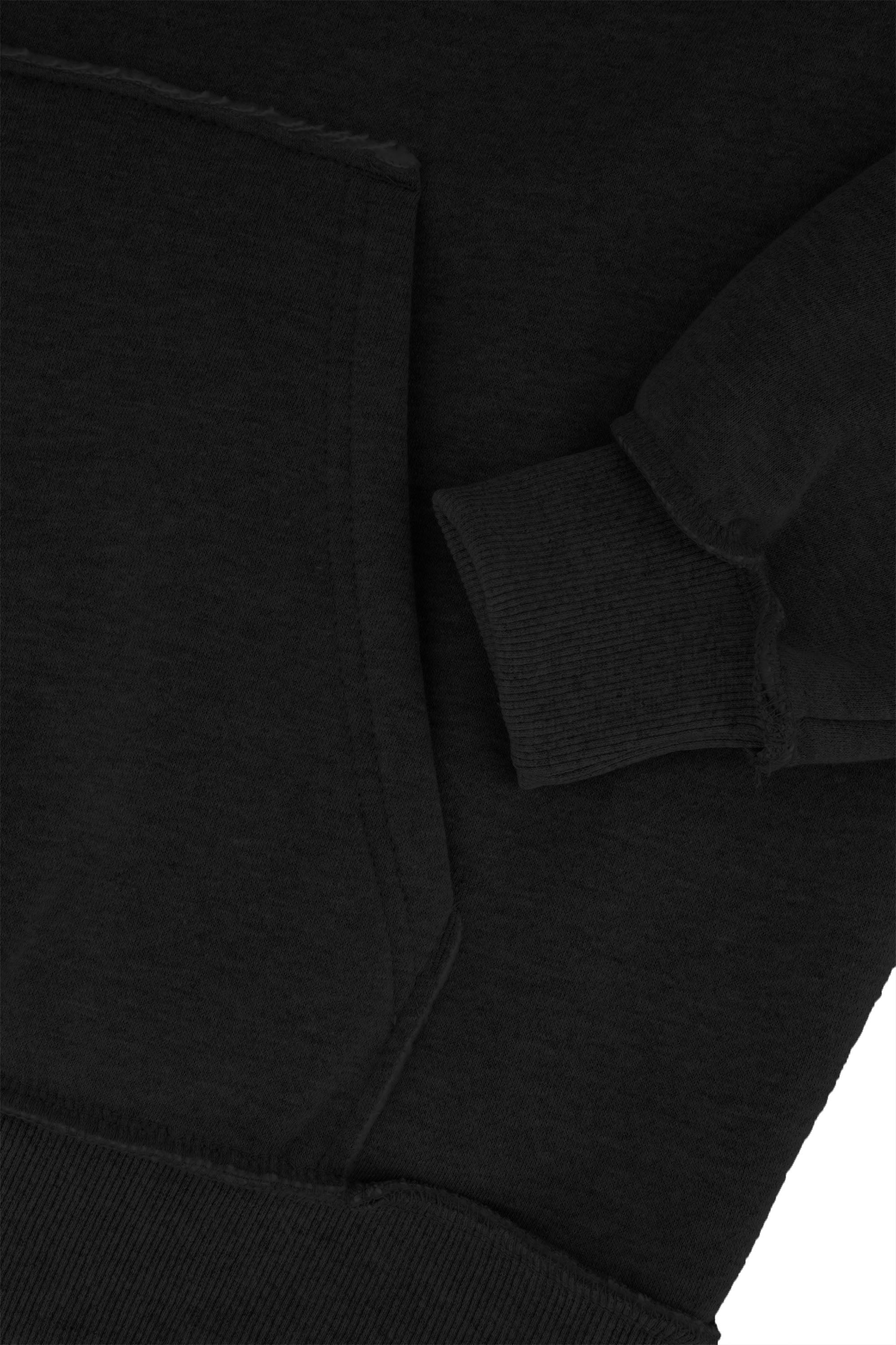 Exposed Seam Hoodie | BLACK