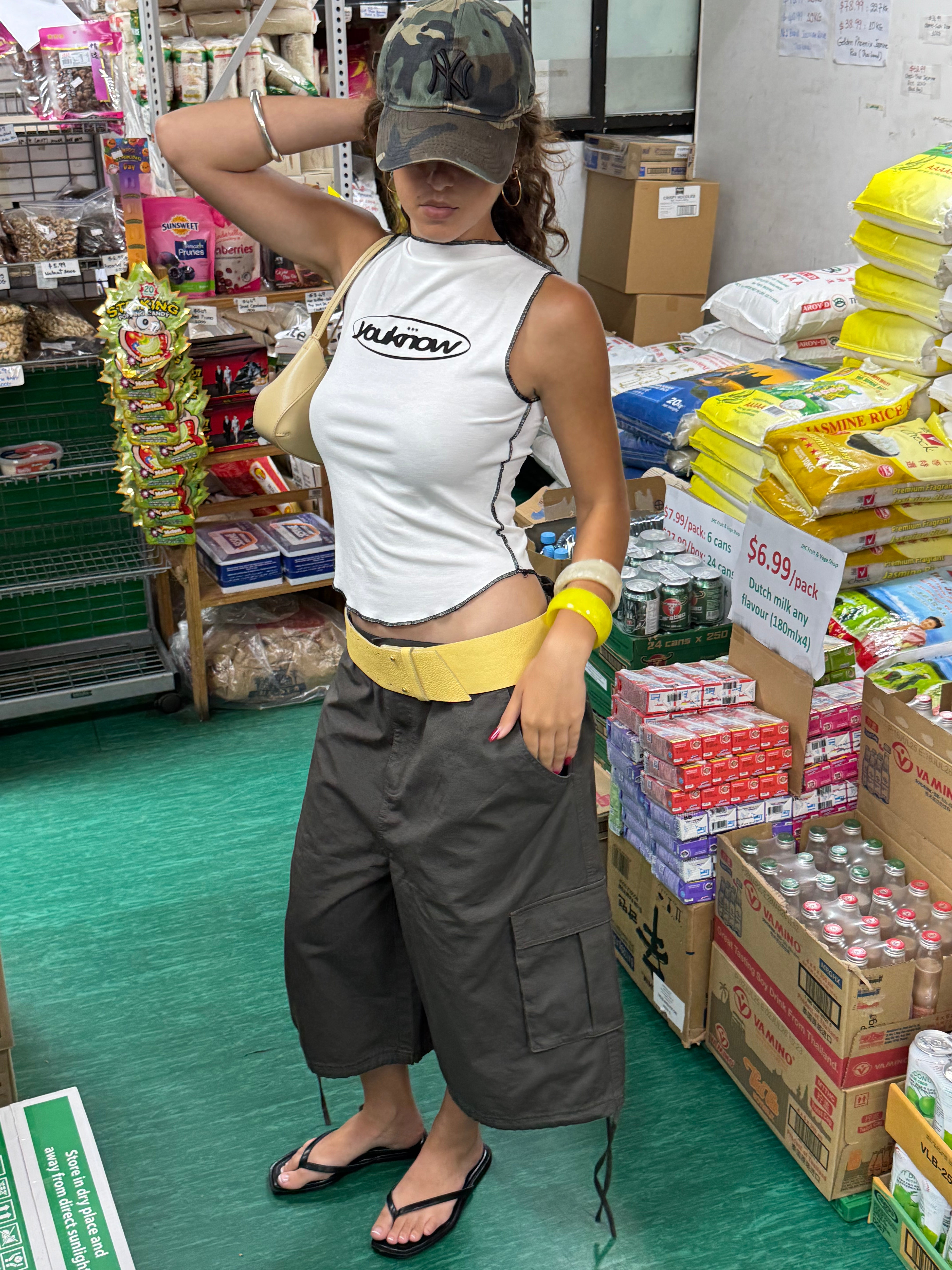 Exposed Seam Tank | White