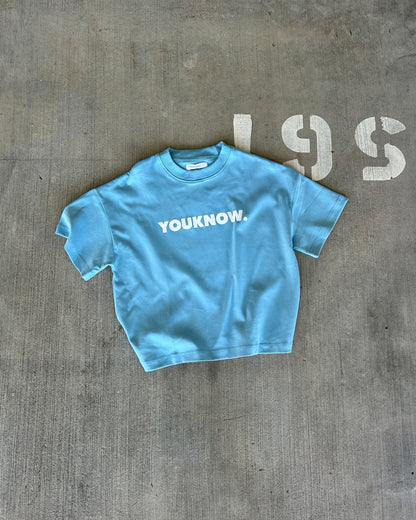 BLOCK TEE | Baby Blue