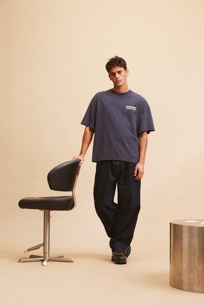 Members Club Tee | Washed Black