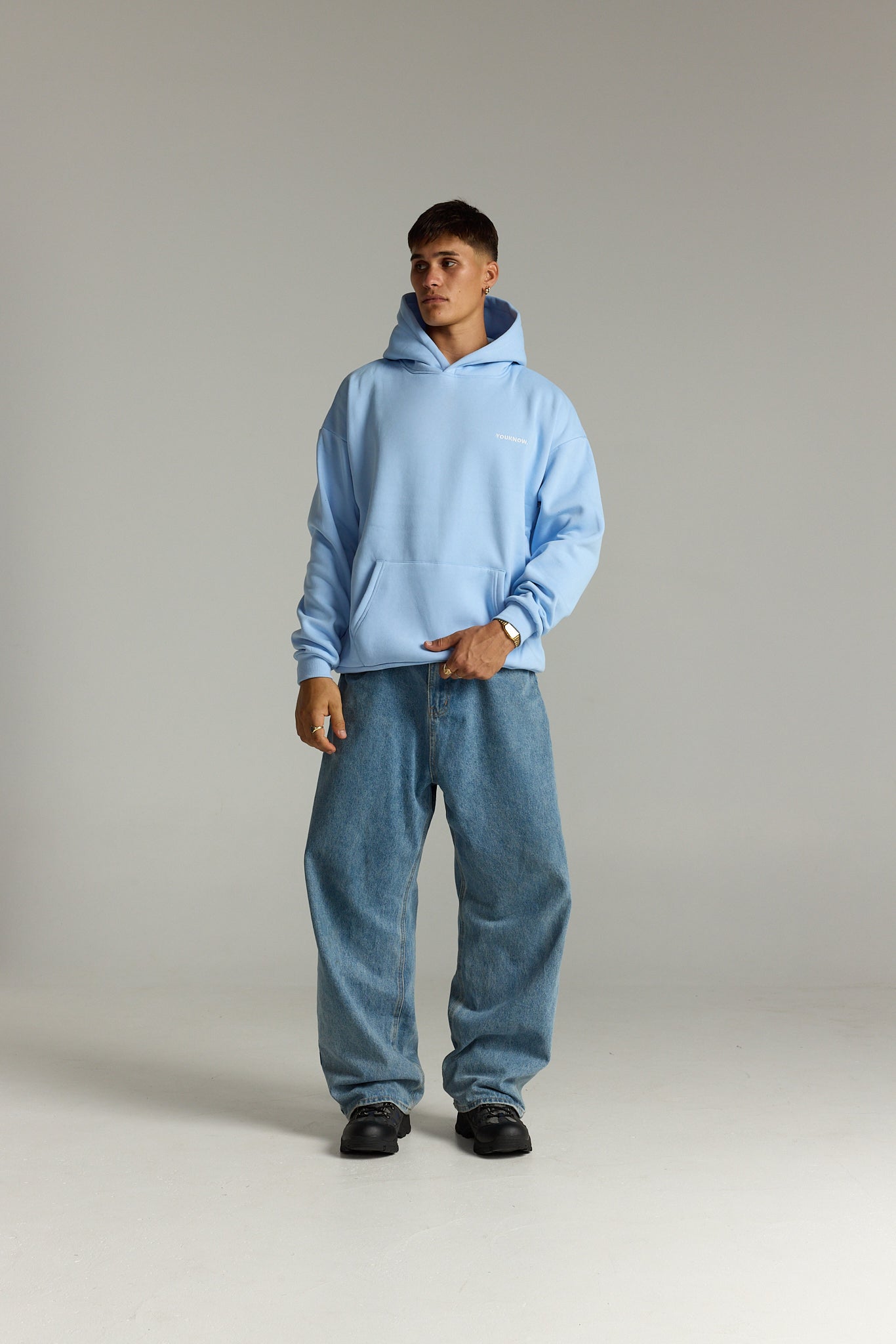 Core Standard Heavyweight Hoodie | Baby Blue