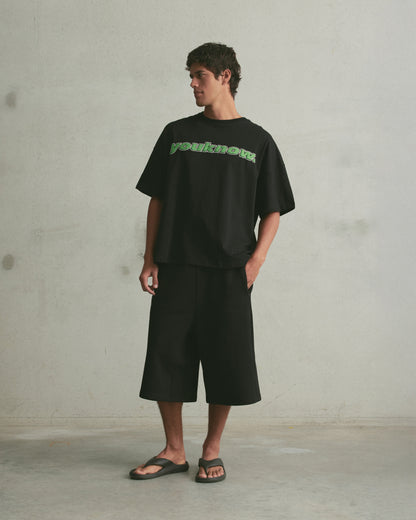 Puff Print Box Tee | Black