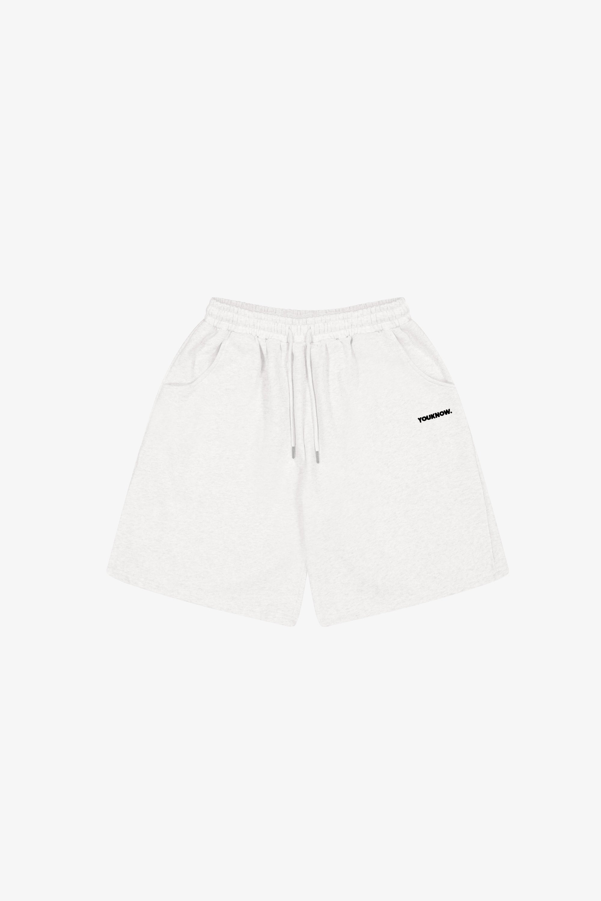 BLOCK SHORTS | White Marle