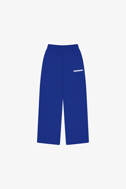 BLOCK WIDE-LEG SWEATPANTS | Blue