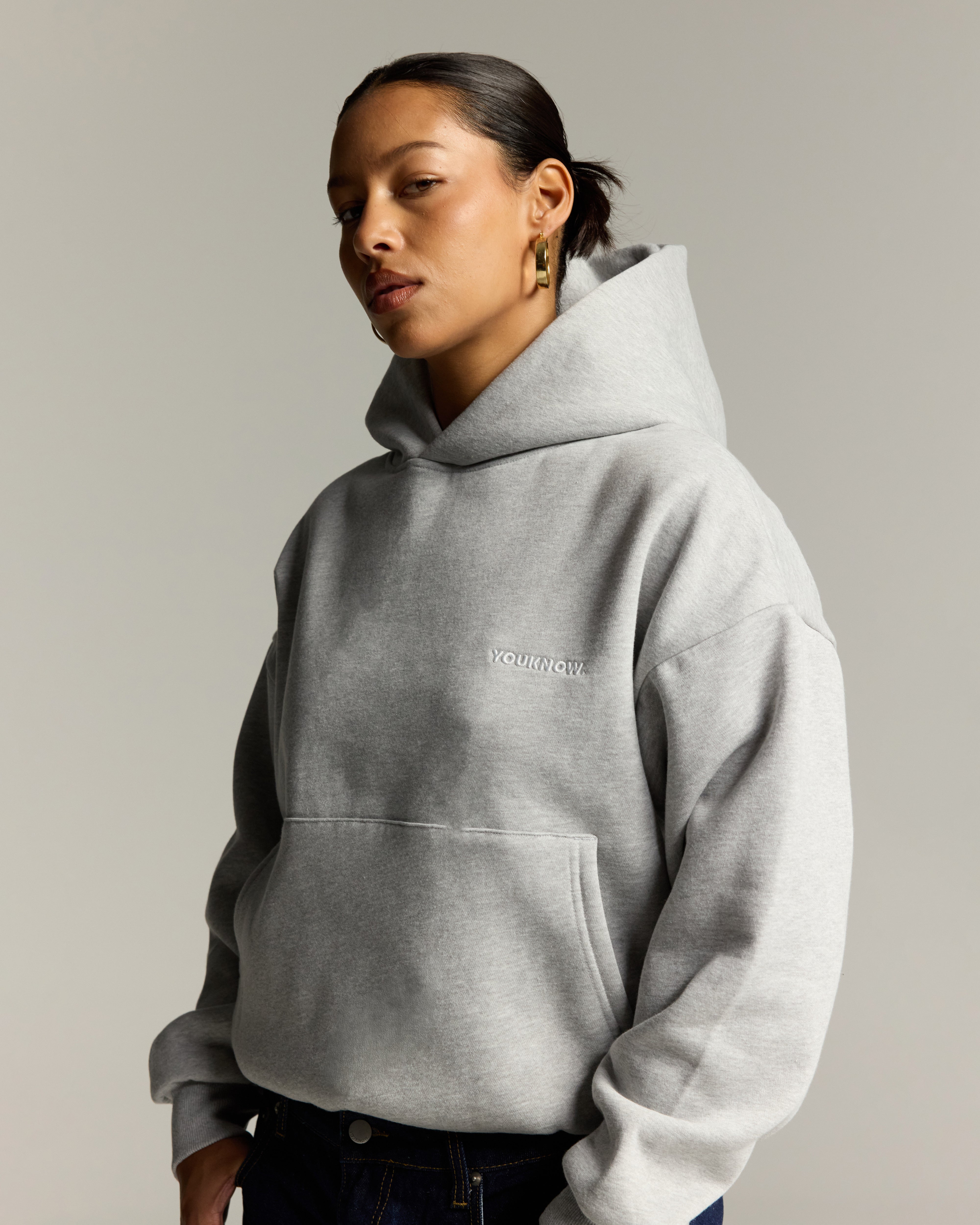 Core Box Hoodie | Heather Grey