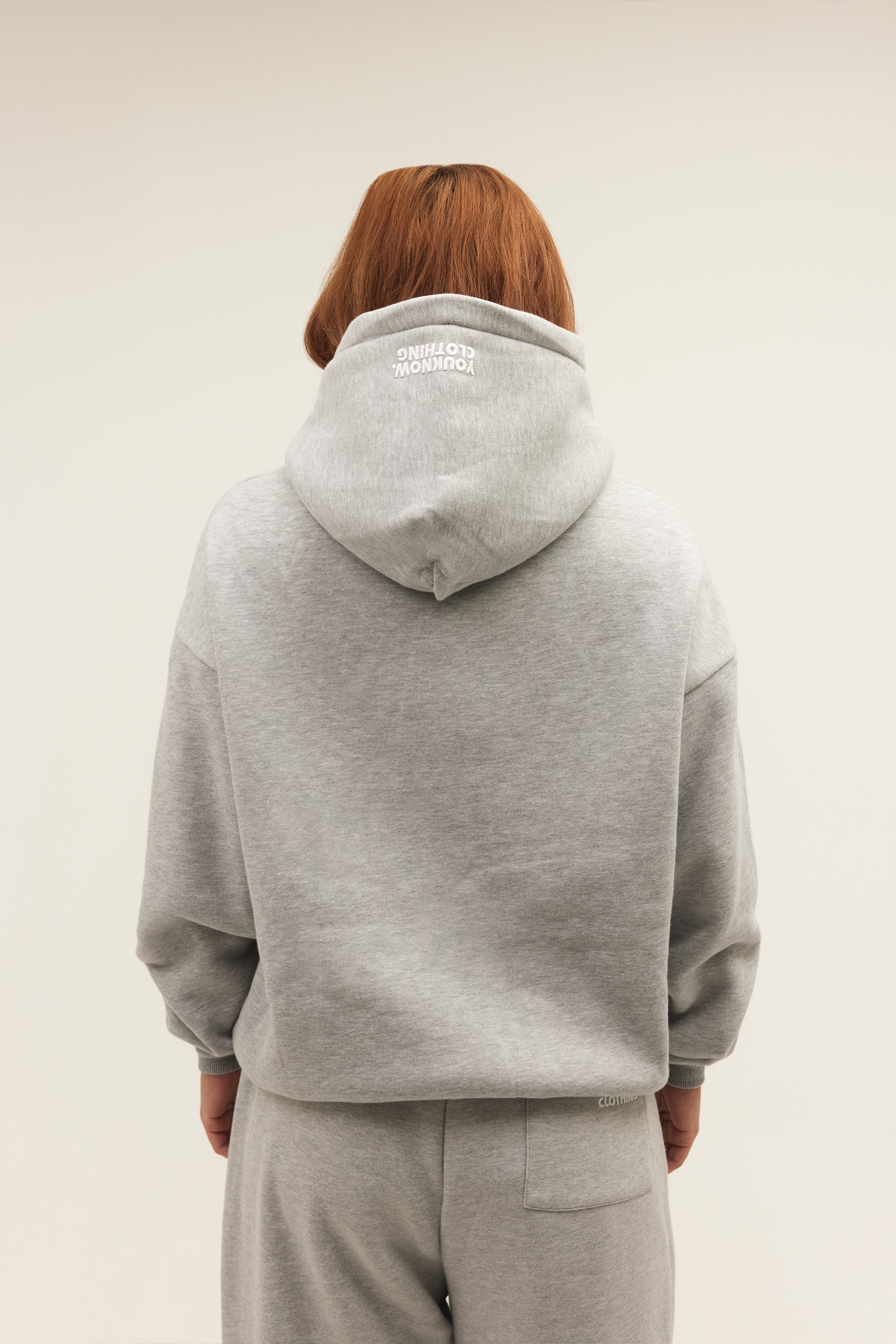 BLOCK HOODIE | Grey