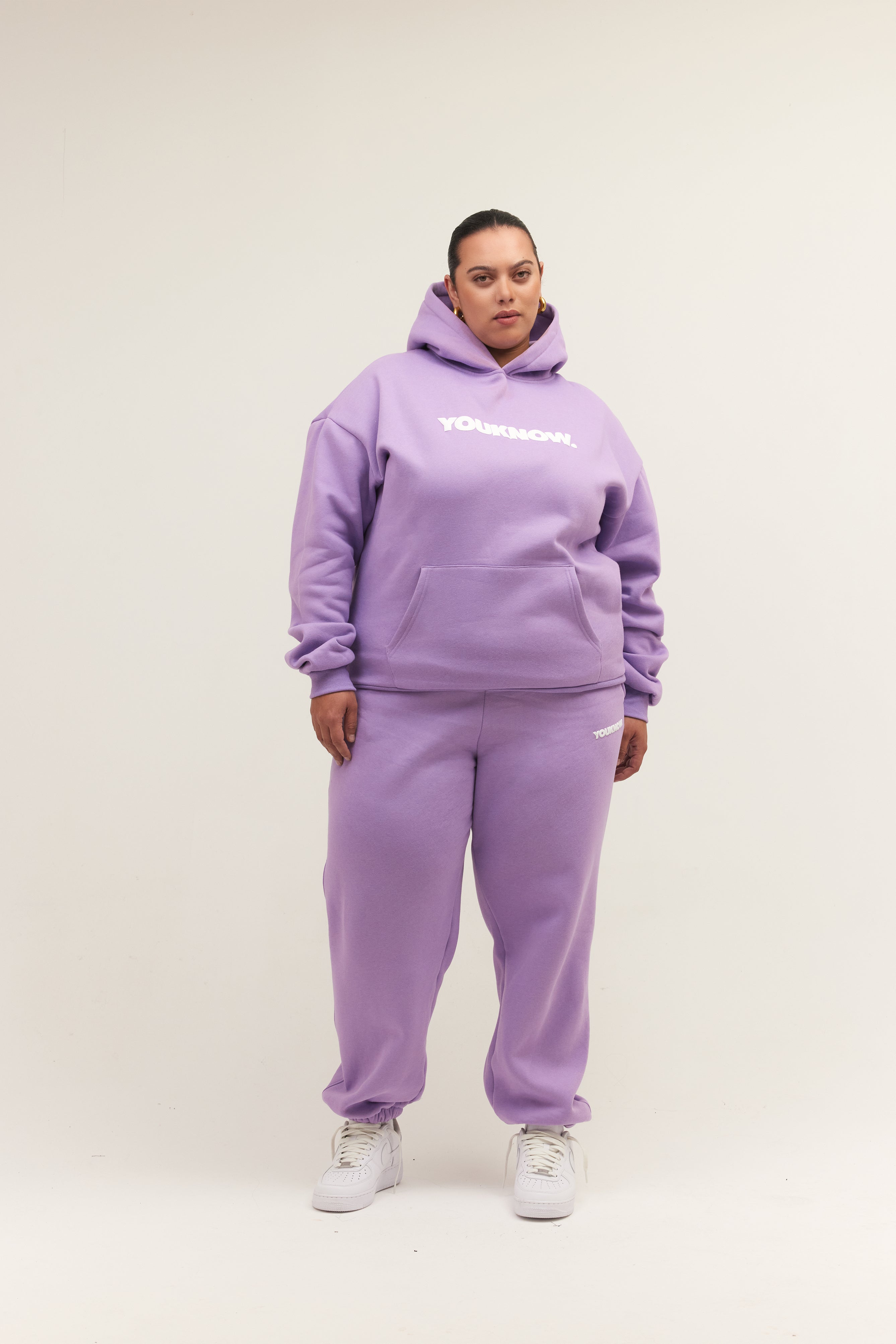 BLOCK HOODIE | Lilac