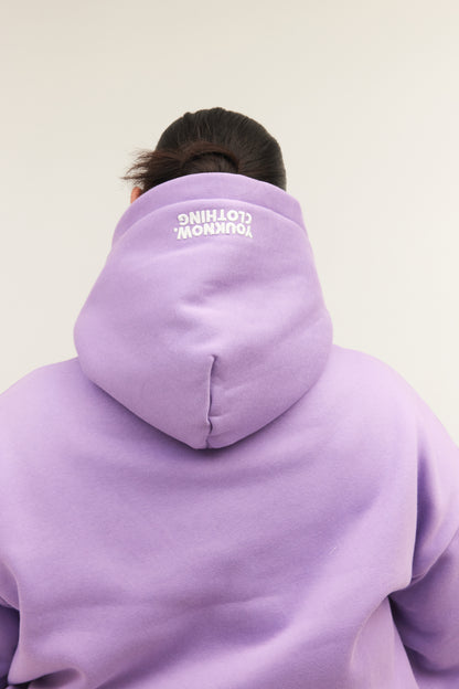 BLOCK HOODIE | Lilac