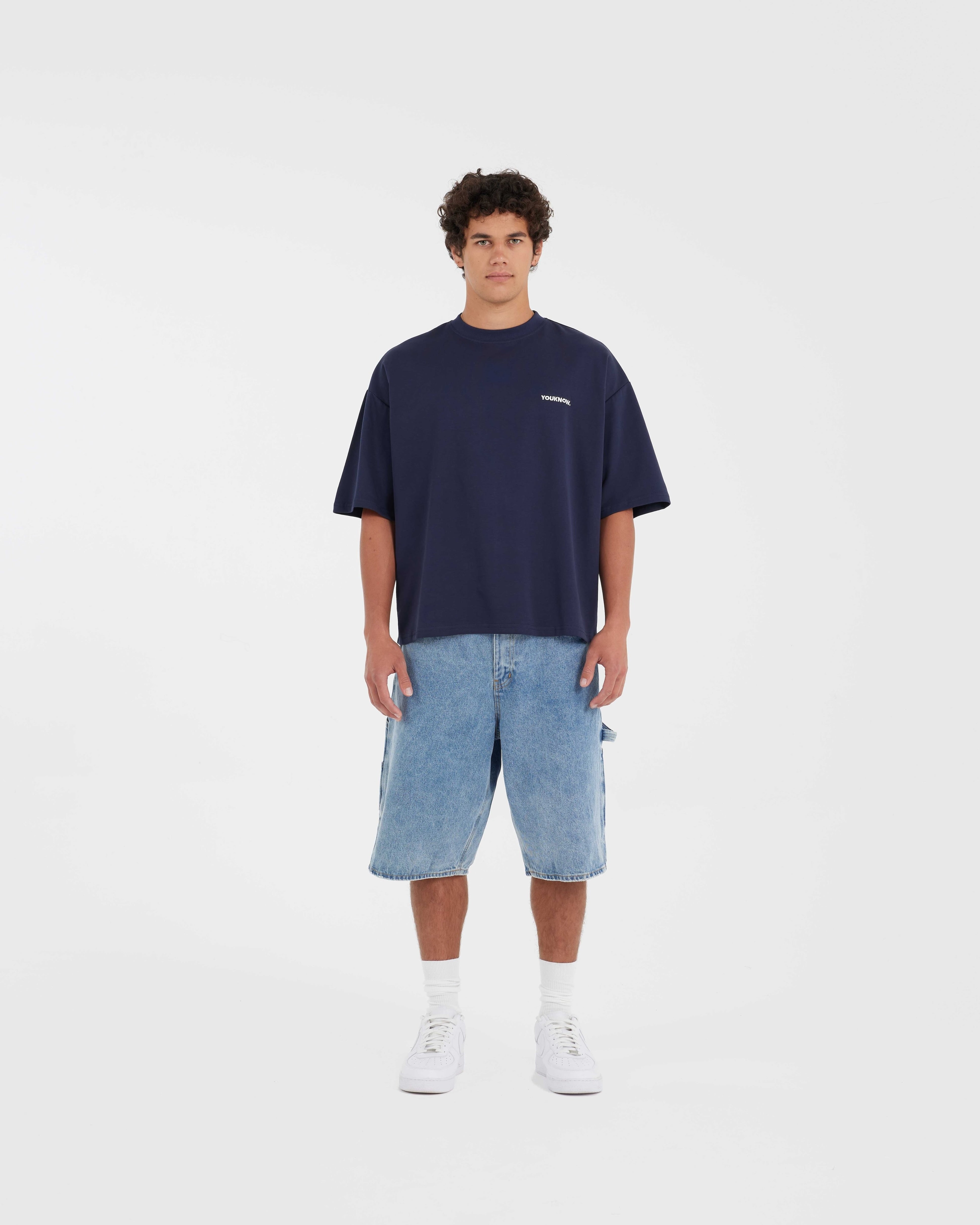 Core Box Tee | Navy
