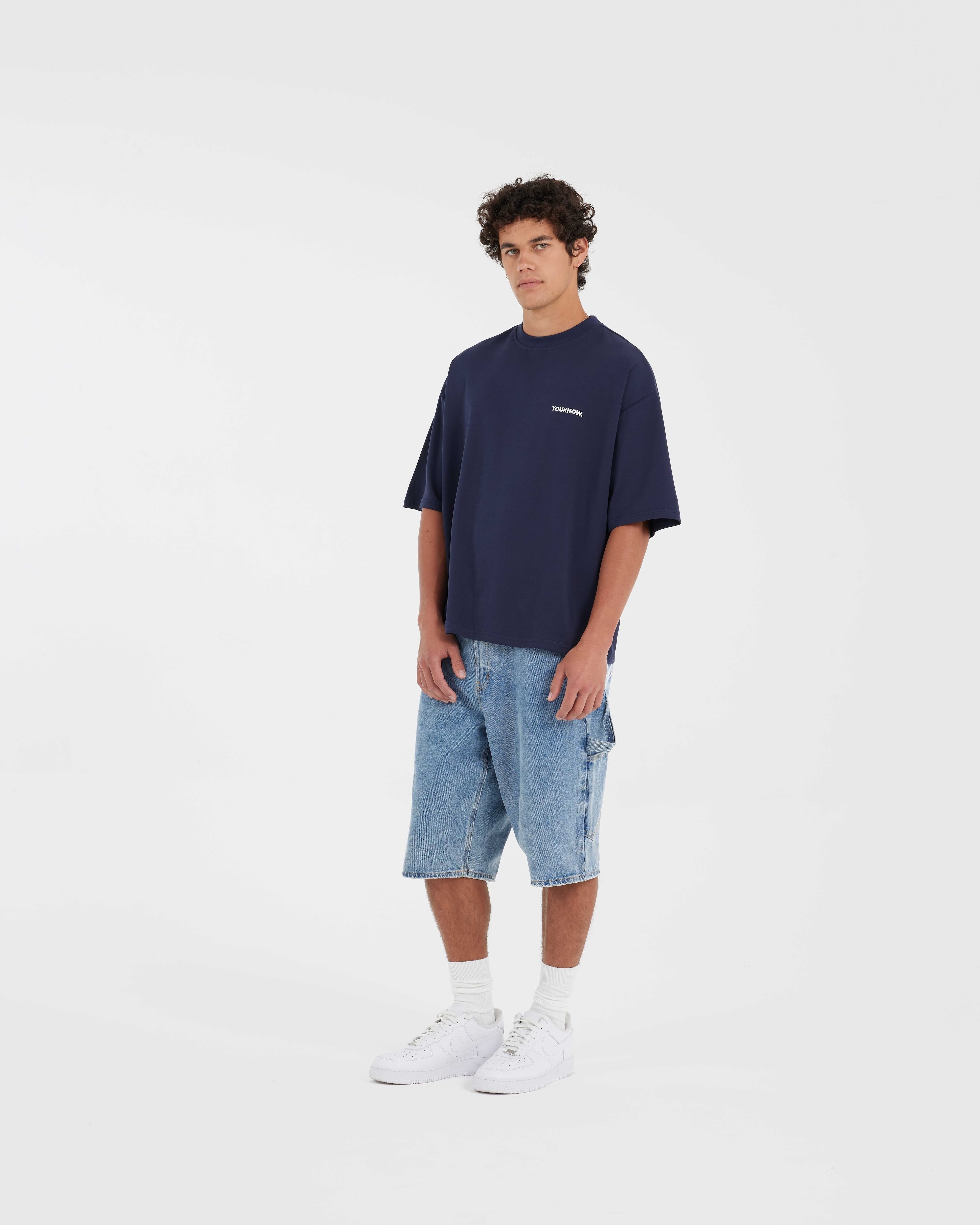 Core Box Tee | Navy