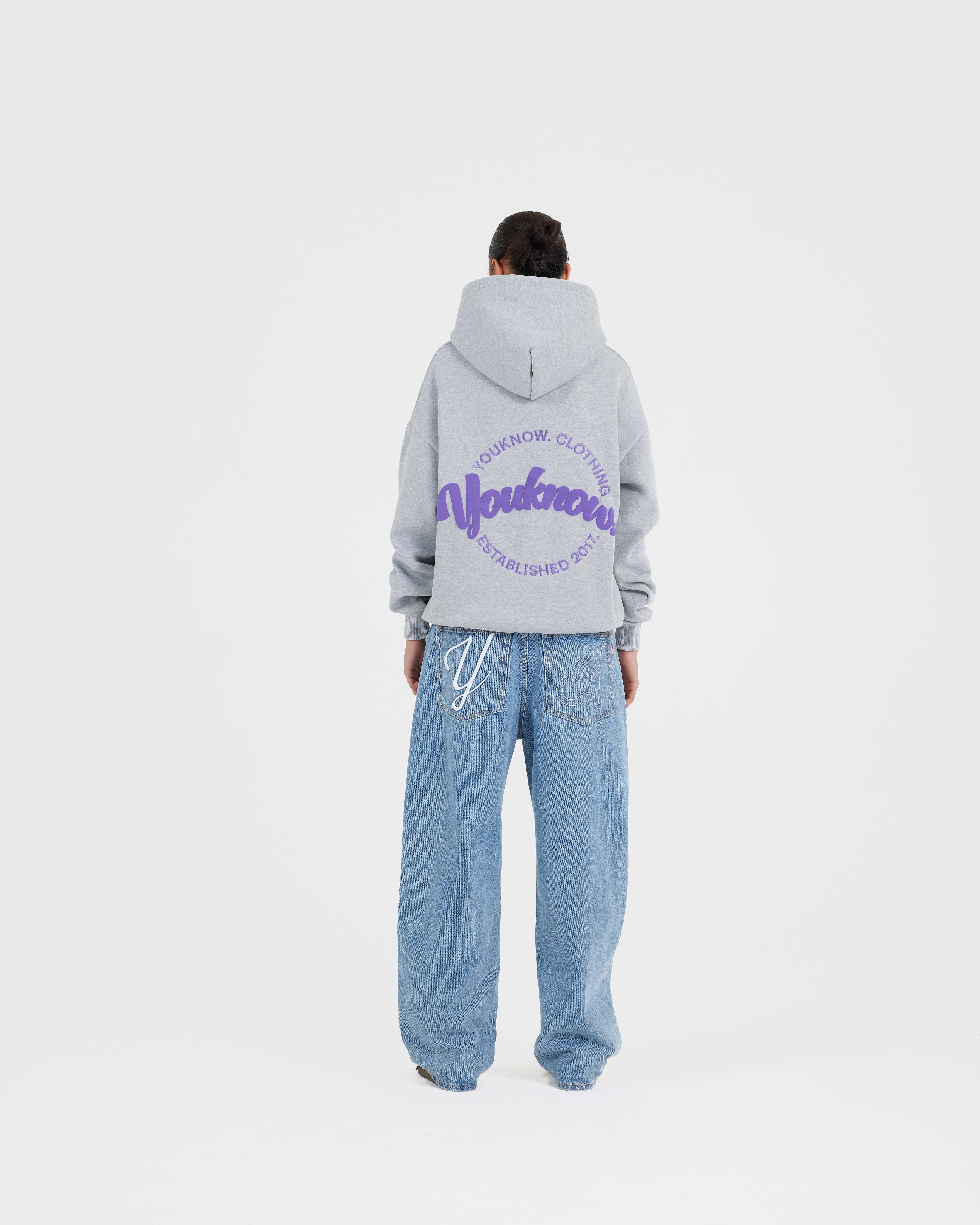 CIRCLE HOODIE | Ash Grey