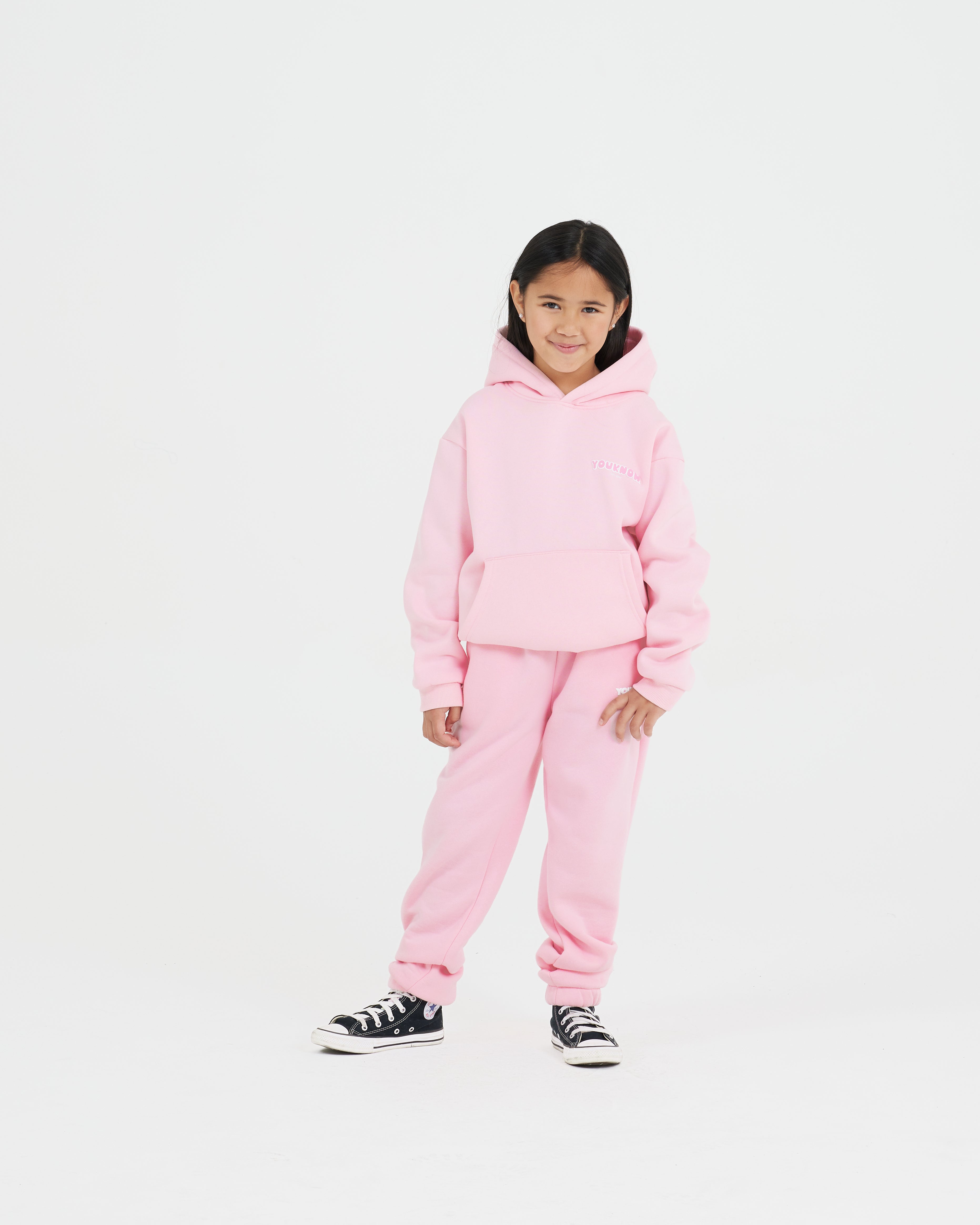 Kids Sunset Hoodie 2.0 | Baby Pink