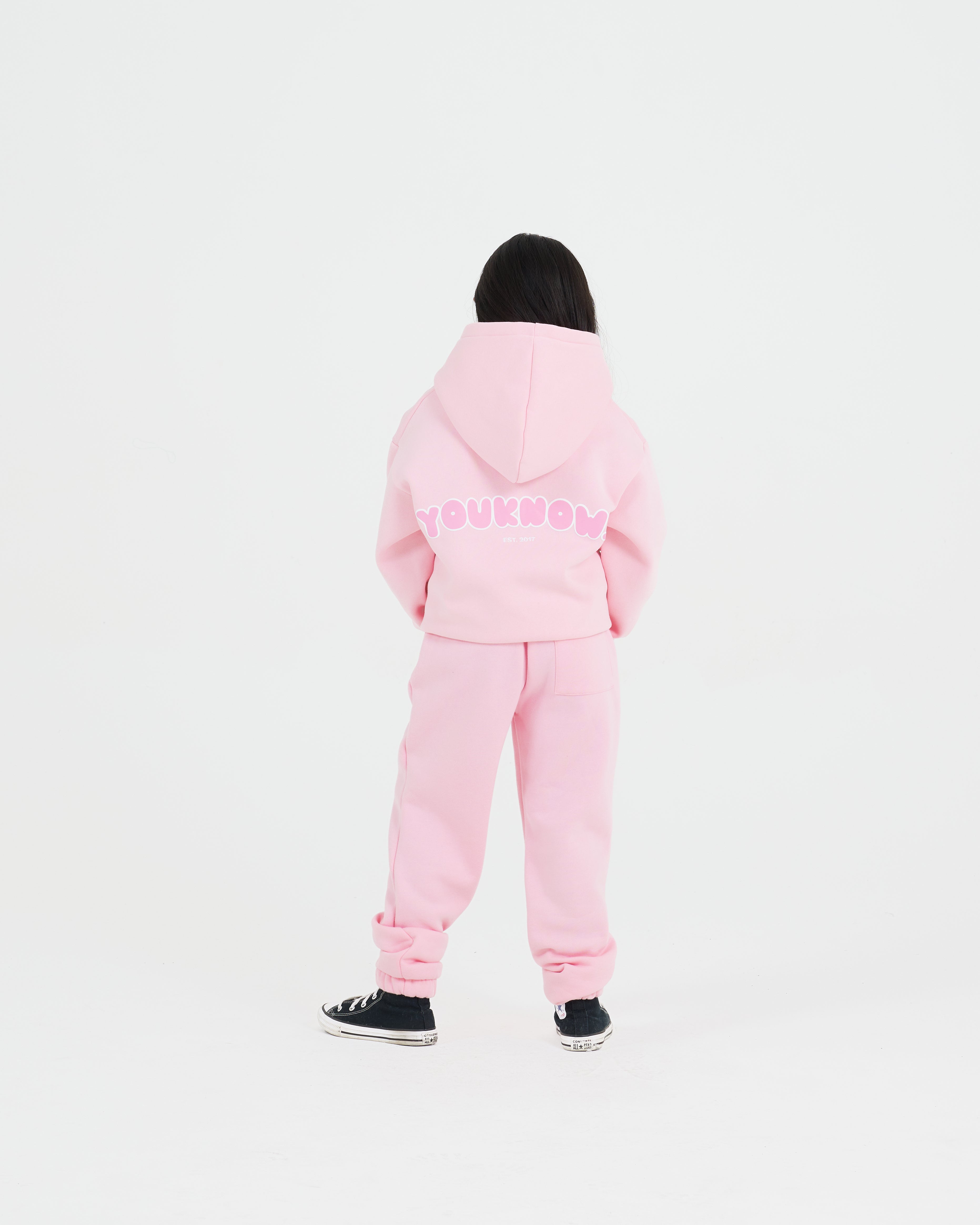 Kids Sunset Hoodie 2.0 | Baby Pink