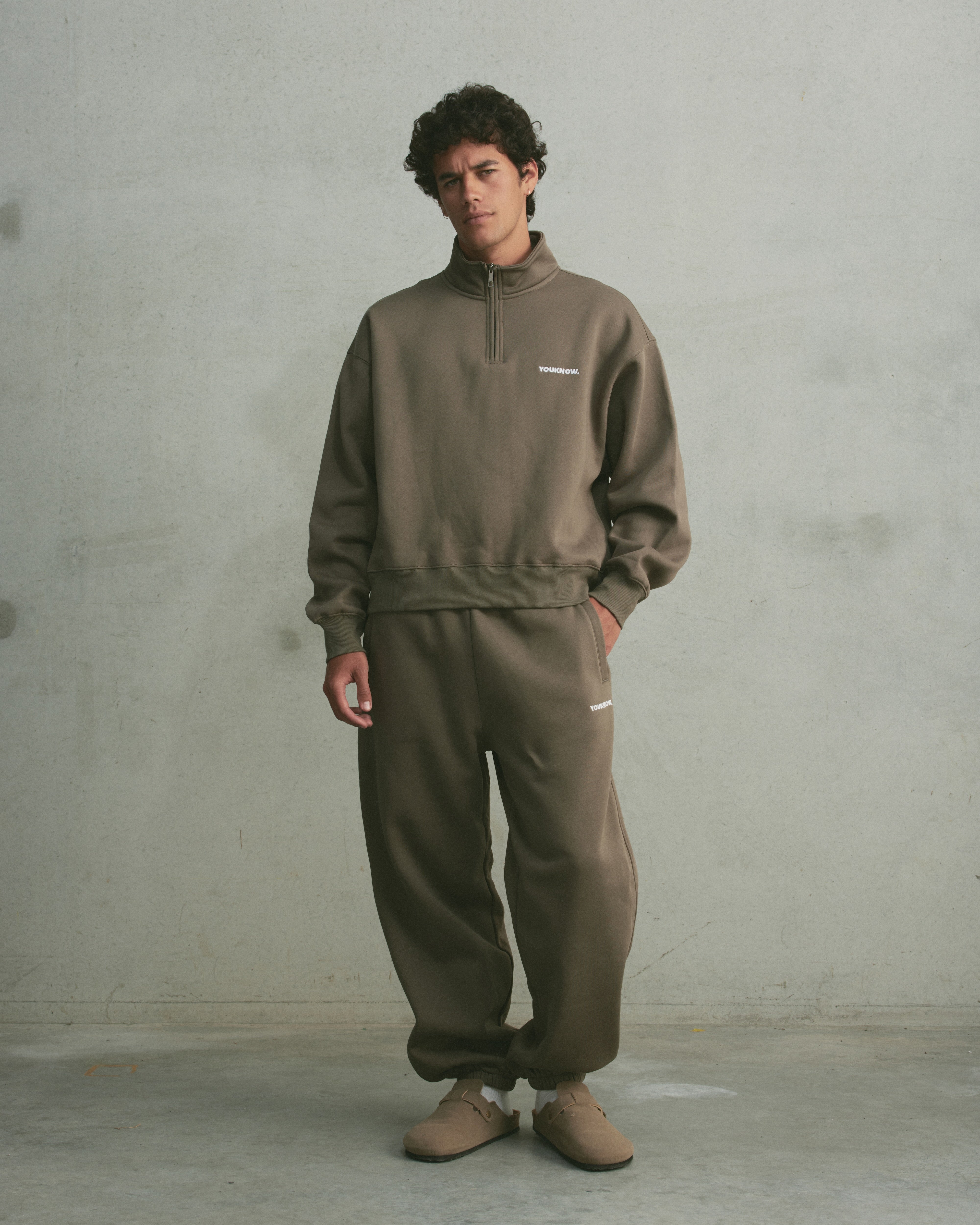 Core 1/4 Zip Pullover | Seaweed