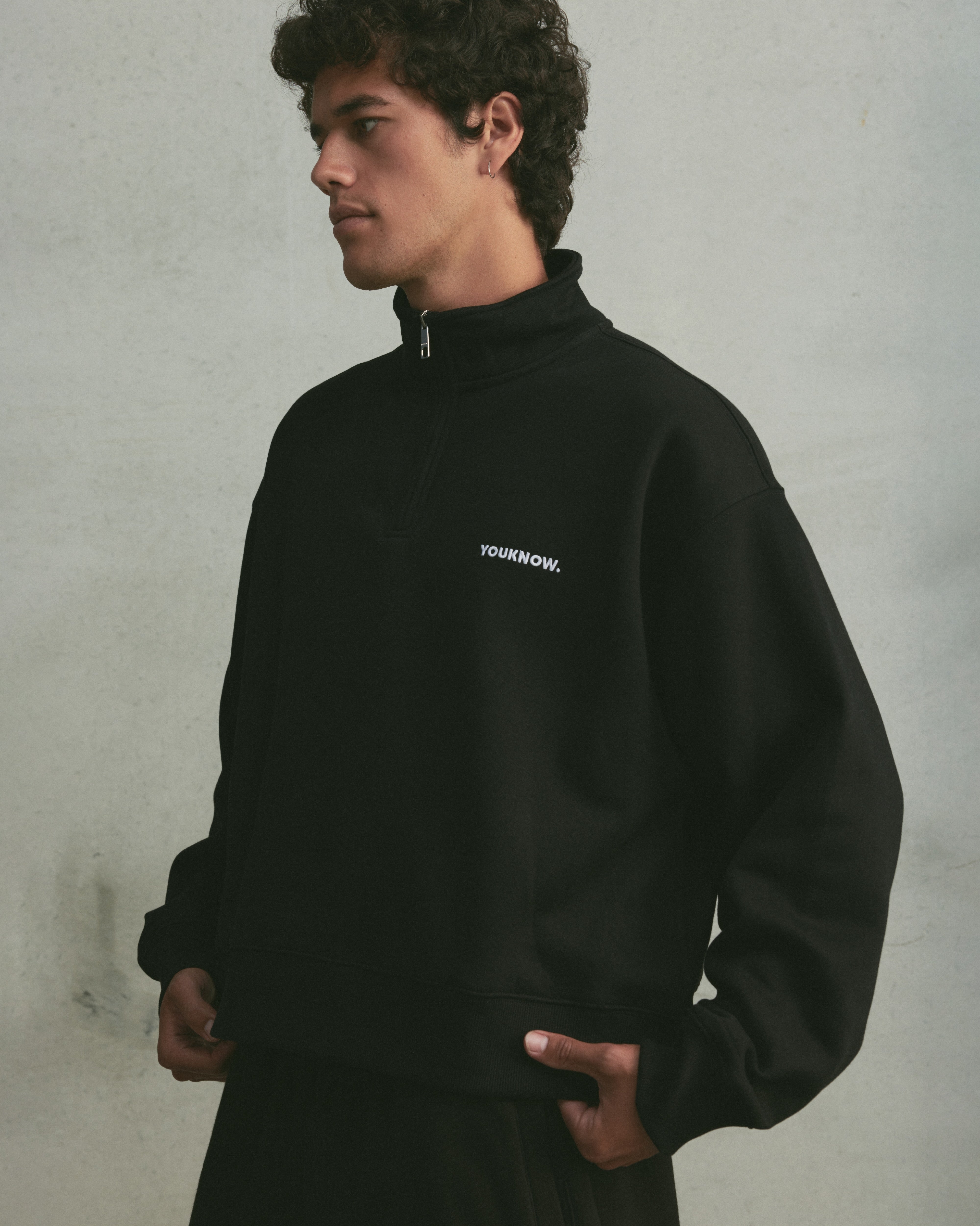Core 1/4 Zip Pullover | Black