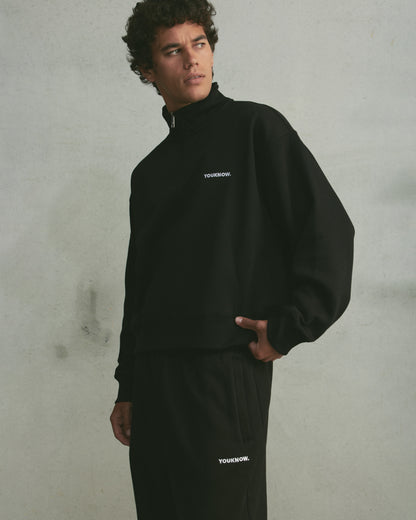 Core 1/4 Zip Pullover | Black