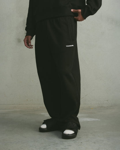 Core Wide Leg Sweatpants | Black