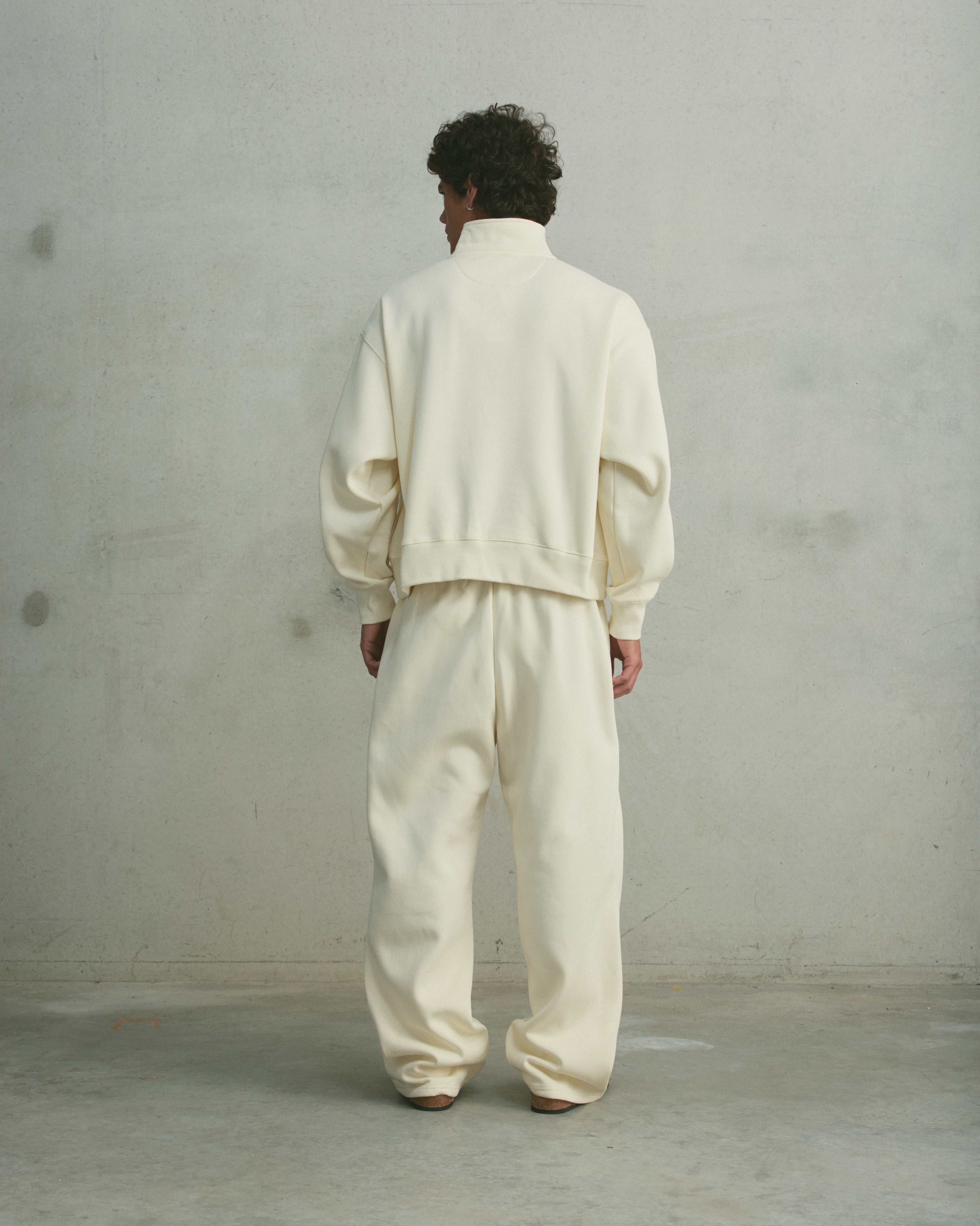 Core Wide Leg Sweatpants | Vanilla