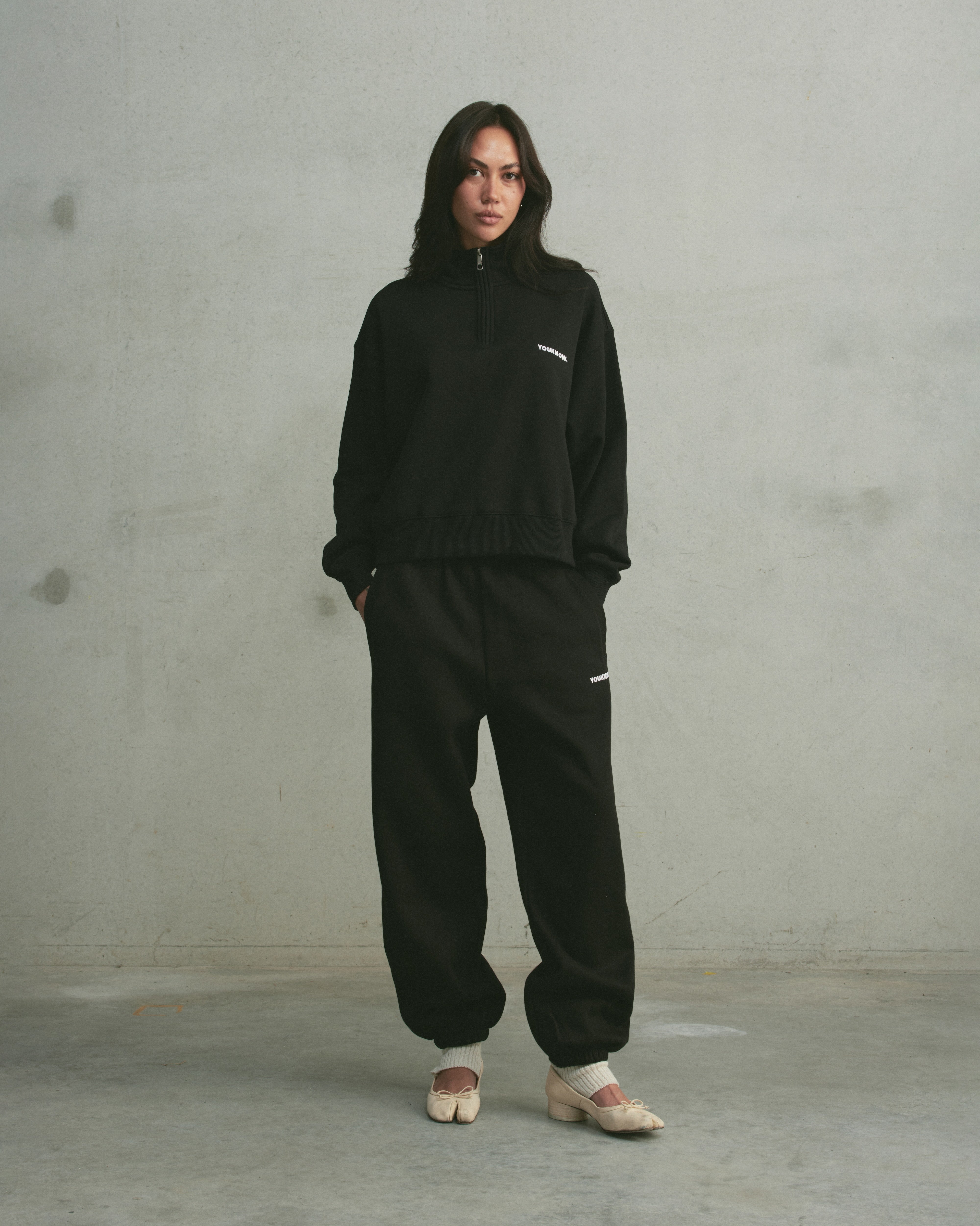 Core 1/4 Zip Pullover | Black