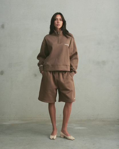 Core 1/4 Zip Pullover | Latte