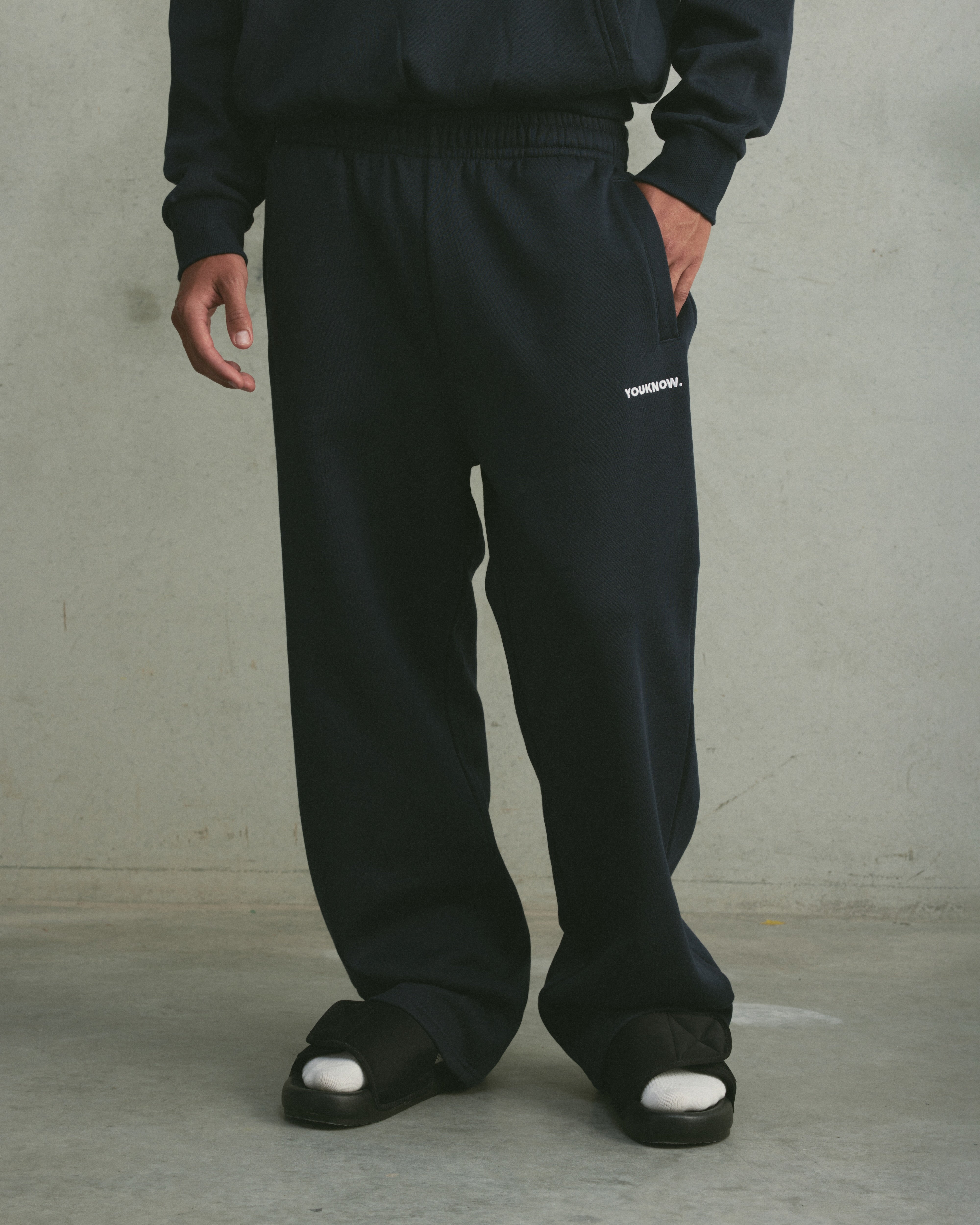 Core Wide Leg Sweatpants | Navy