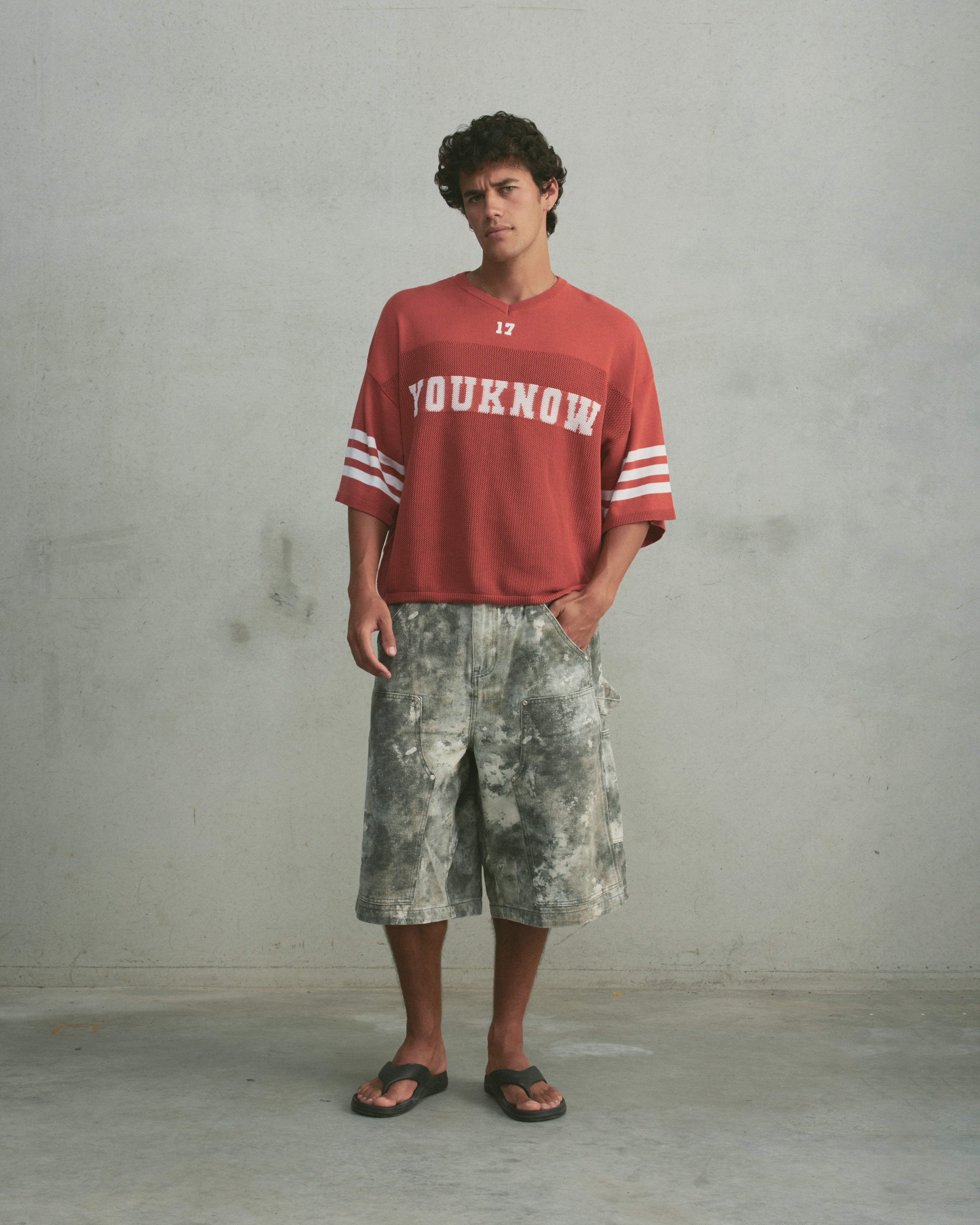 American Football Knit Jersey | Muted Red