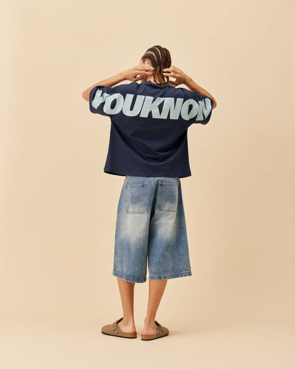 Big Back Tee | Navy Ice