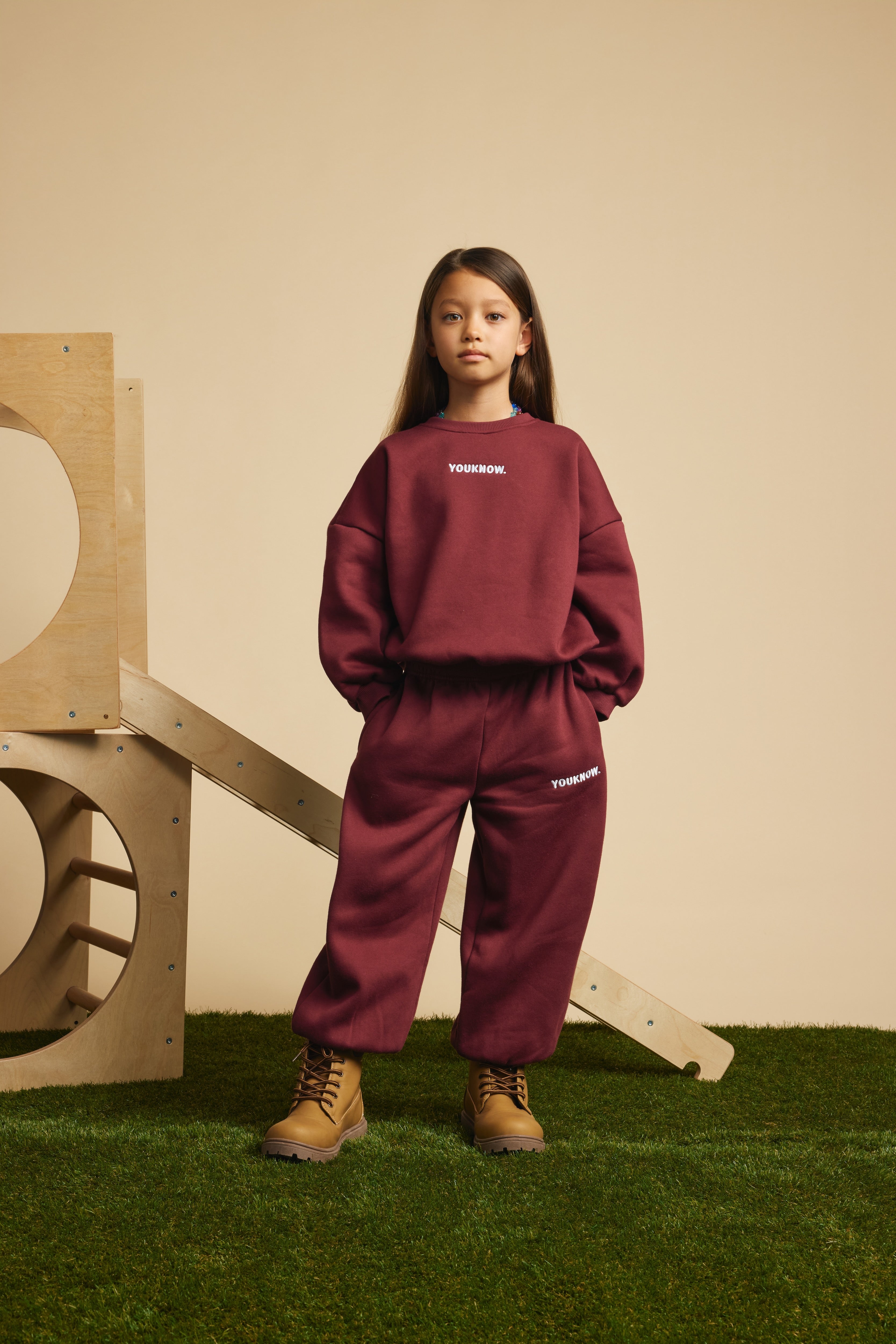 Kids Plush Set | Burgundy