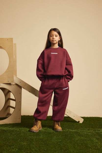 Kids Plush Set | Burgundy