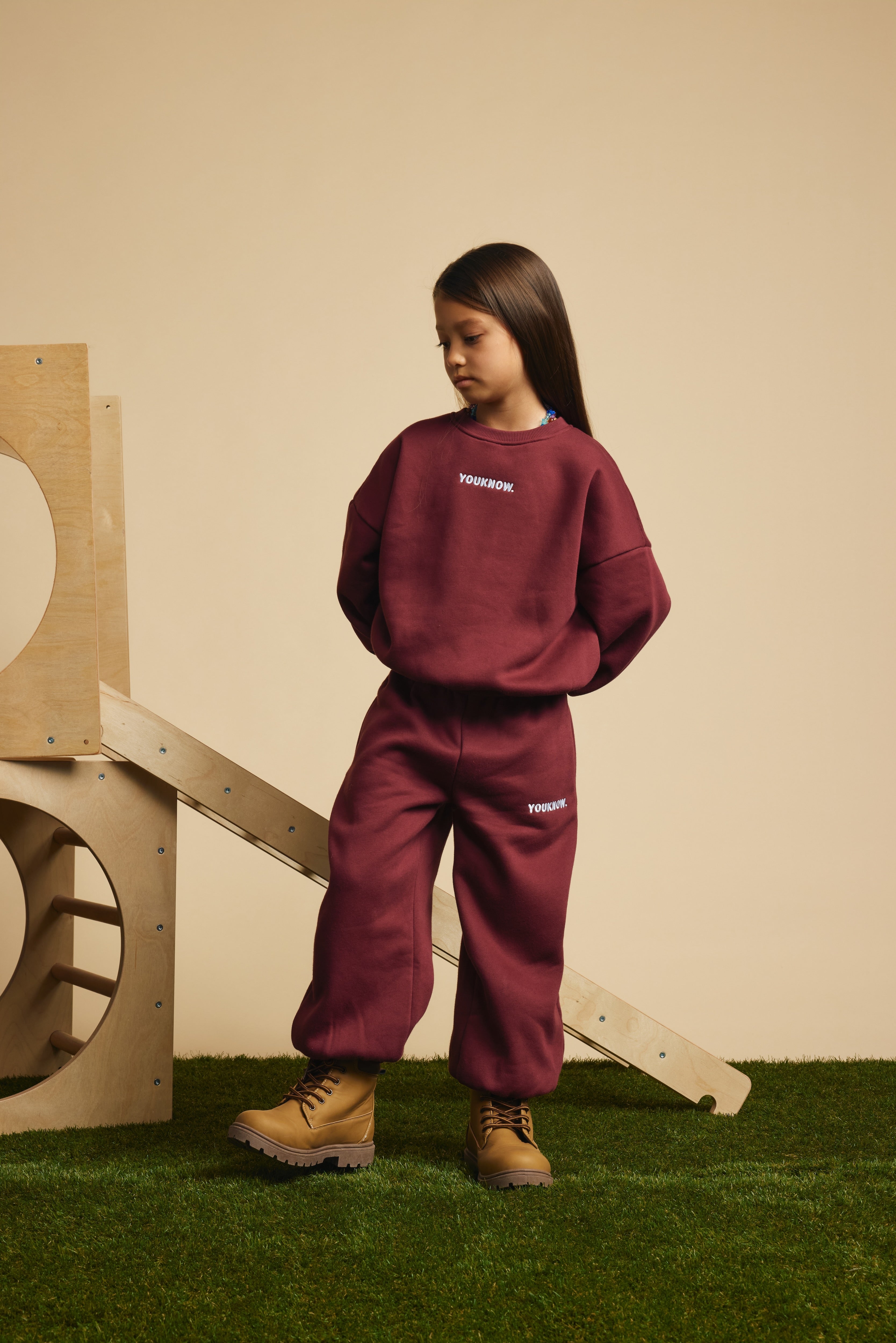 Kids Plush Set | Burgundy