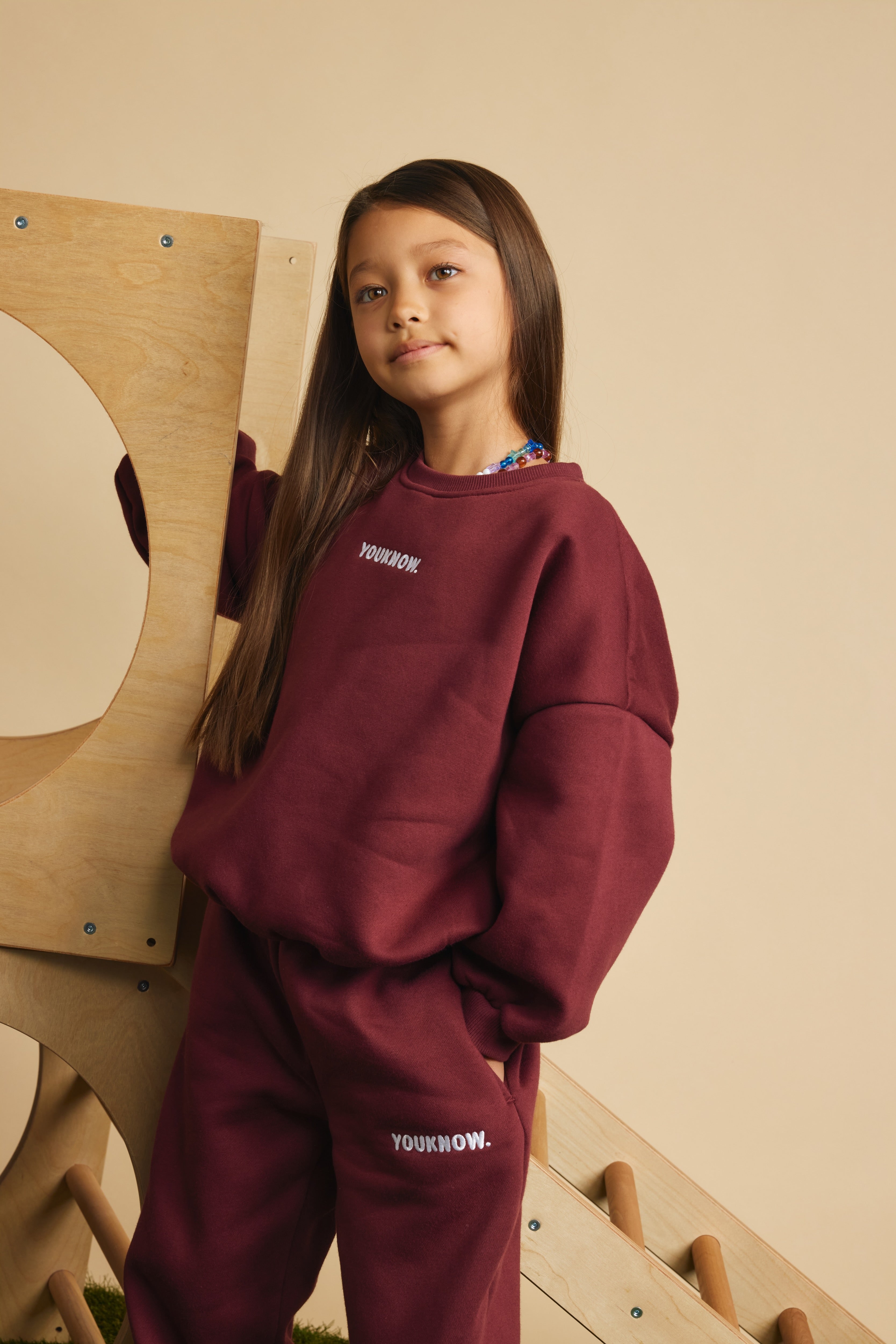 Kids Plush Set | Burgundy
