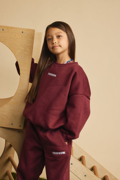 Kids Plush Set | Burgundy