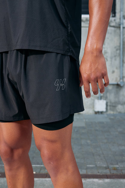 YK Move Motion Running Shorts | Black