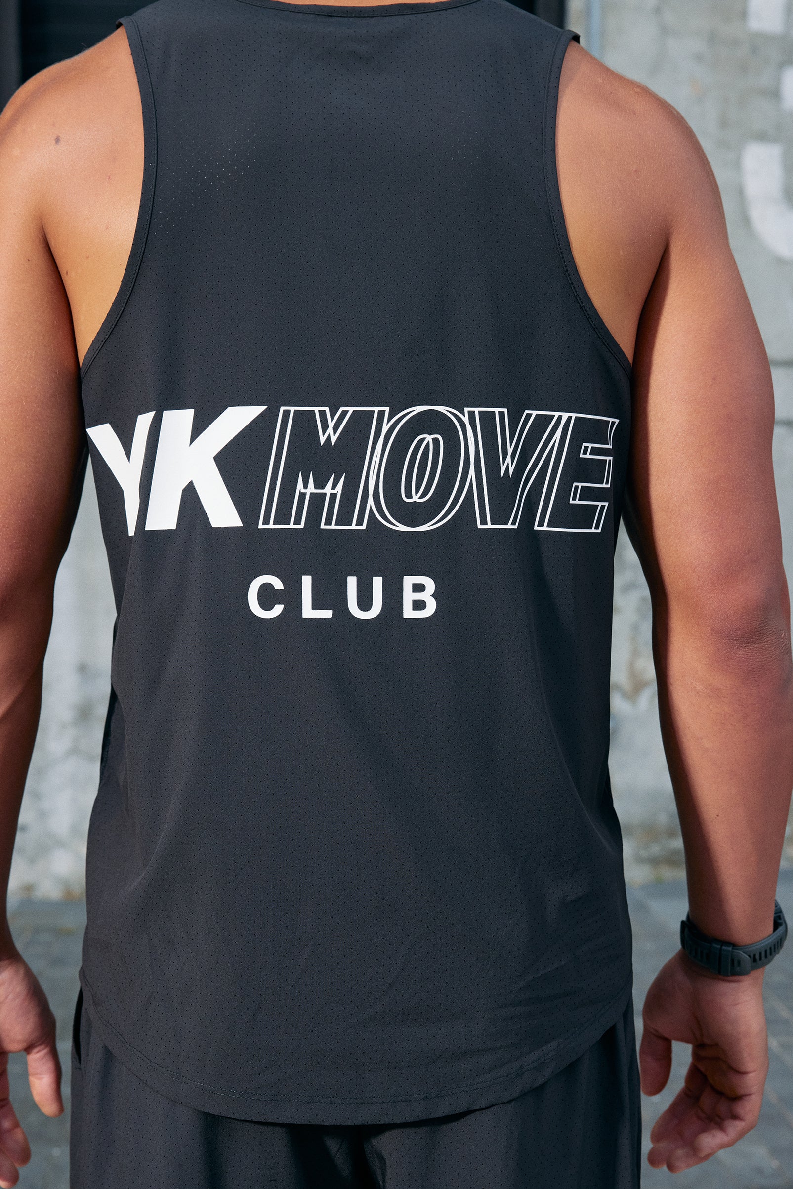 YK Move Motion Running Singlet | Black