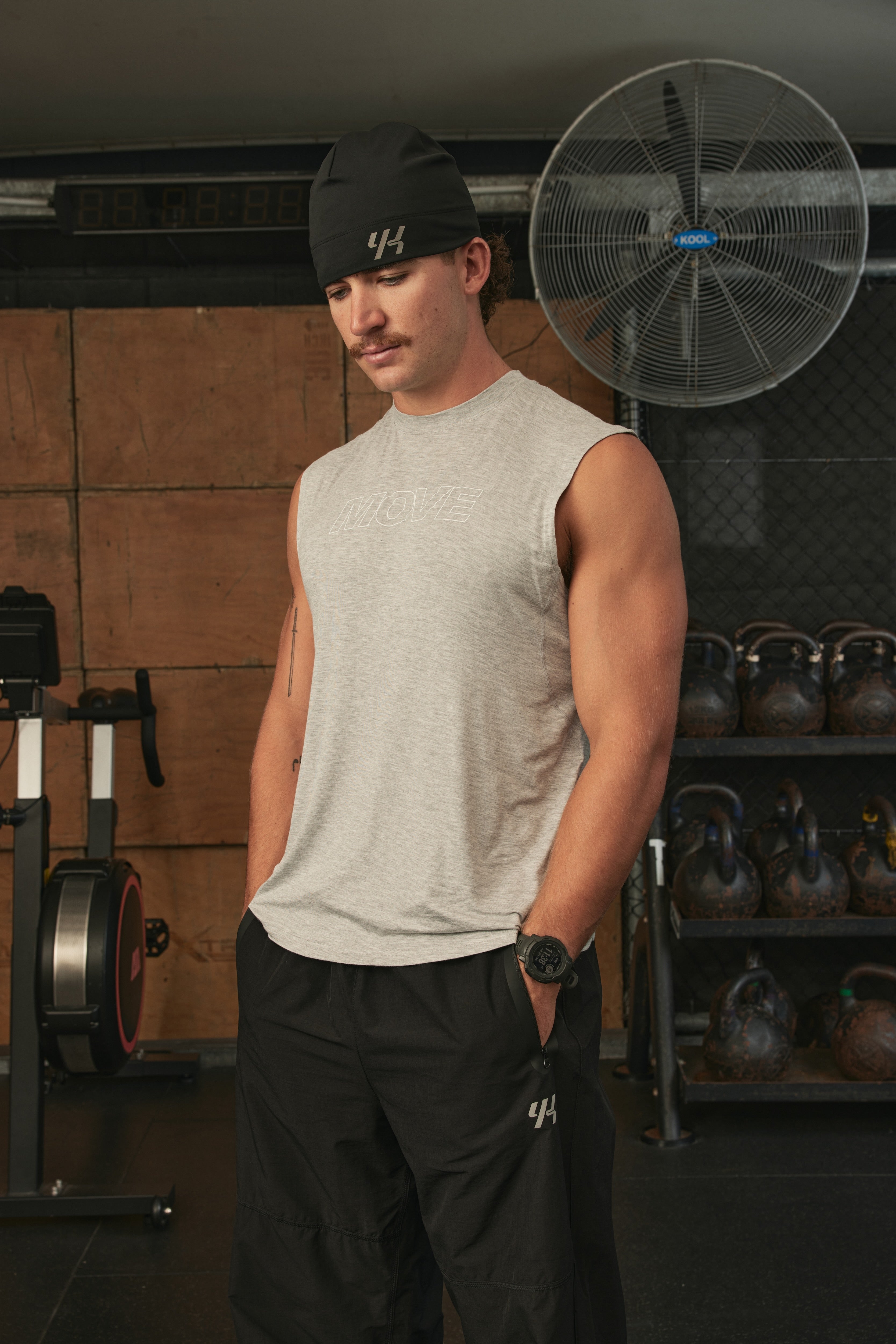 YK Move Flow Tank | GREY MARLE