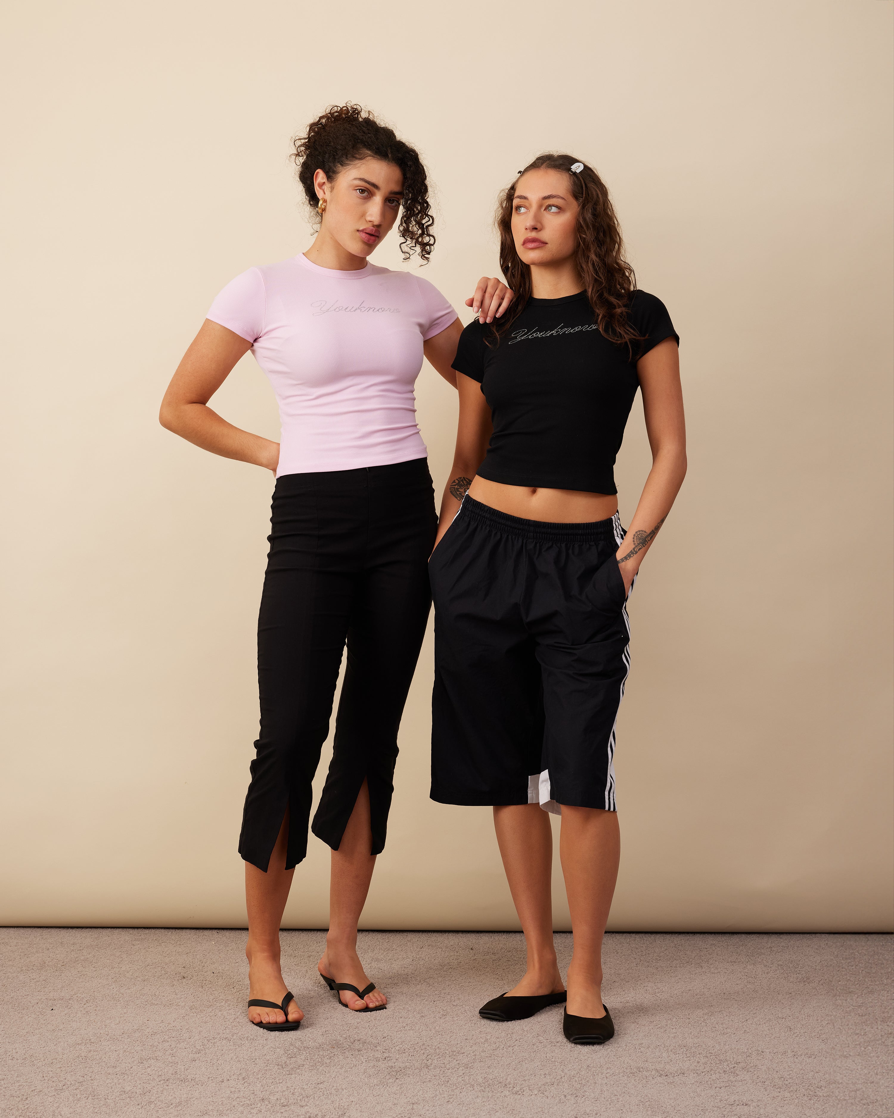 Diamante Baby Tee | Baby Pink