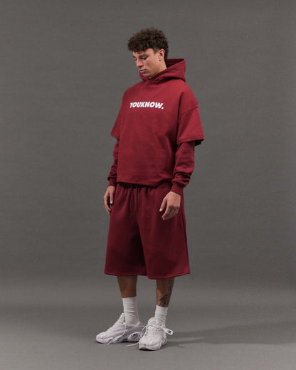BLOCK SHORT | Maroon